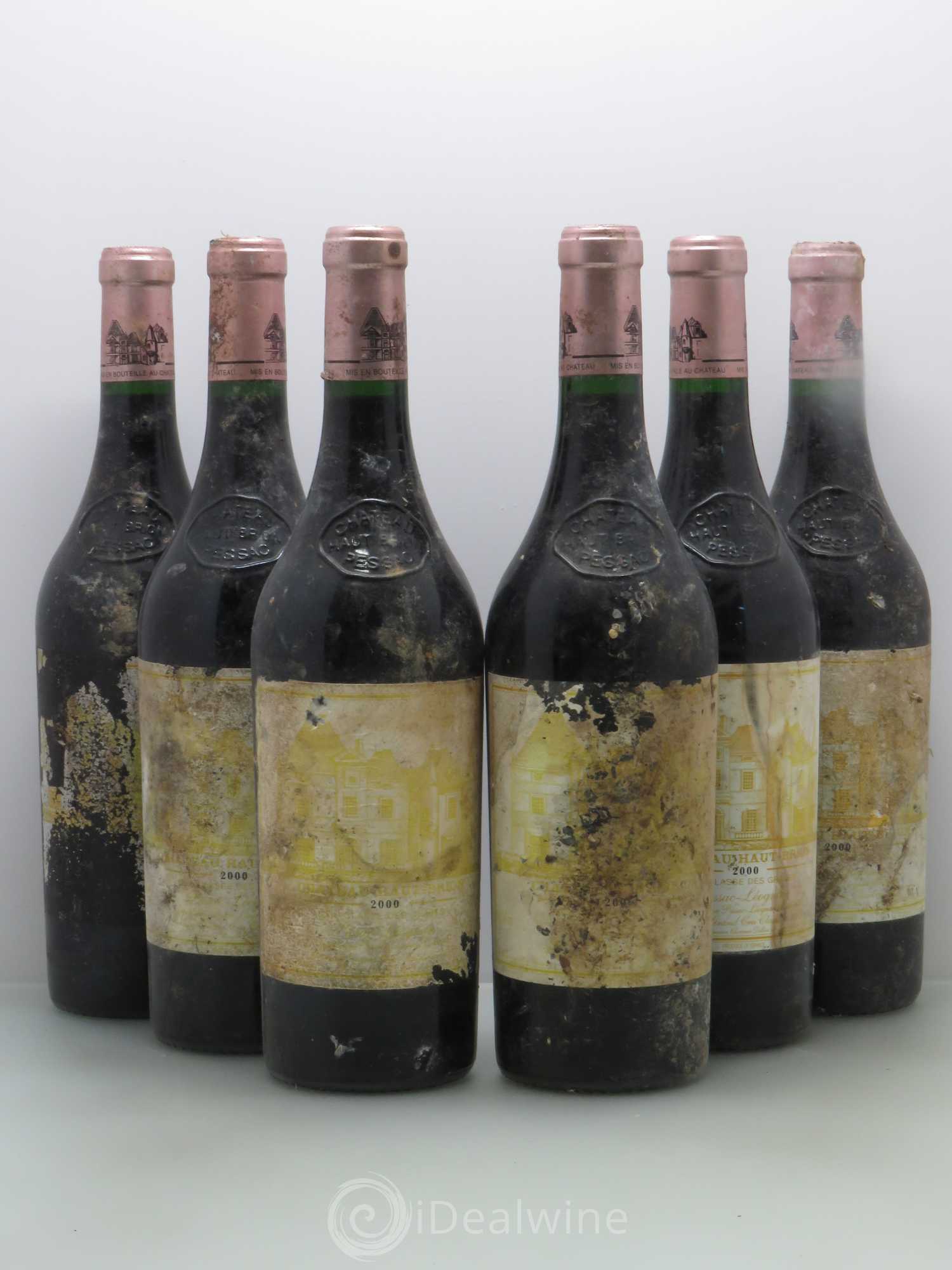 Château Haut Brion 1er Grand Cru Classé 2000 - Lot de 6 bouteilles - 0