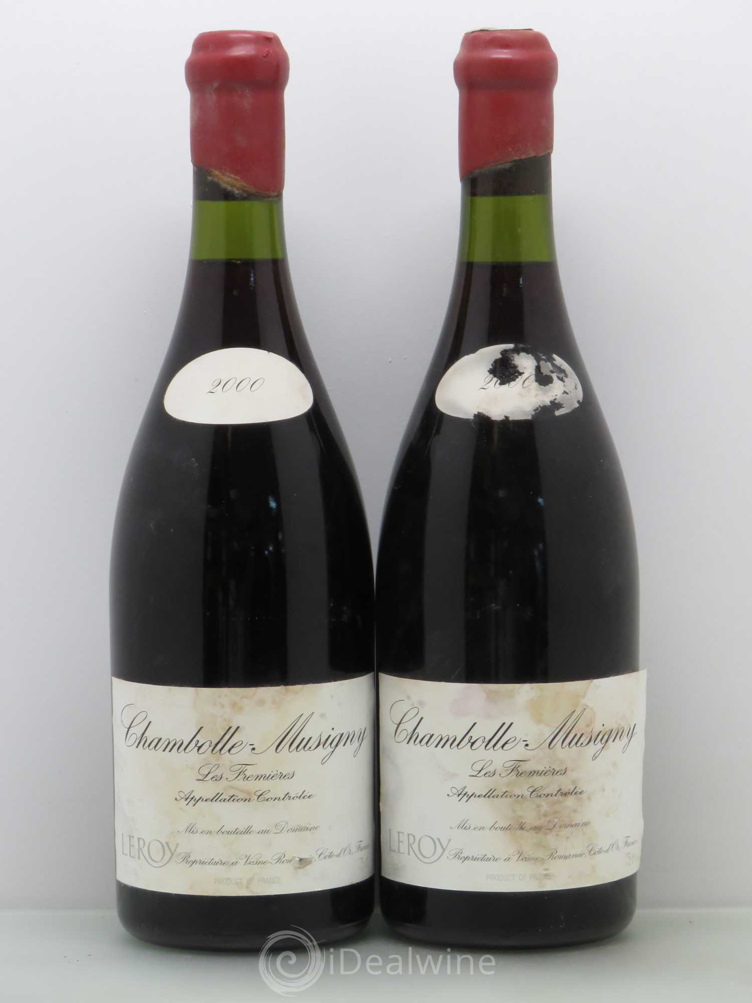Chambolle-Musigny Les Fremières Leroy (Domaine) 2000 - Lot de 2 bouteilles - 0