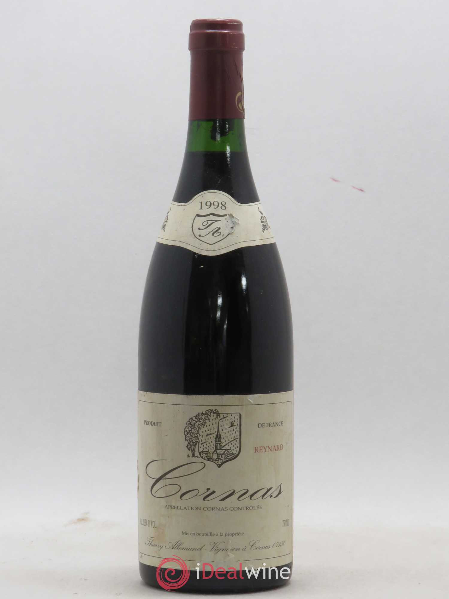 Cornas Reynard Thierry Allemand 1998 - Lot de 1 bouteille - 0