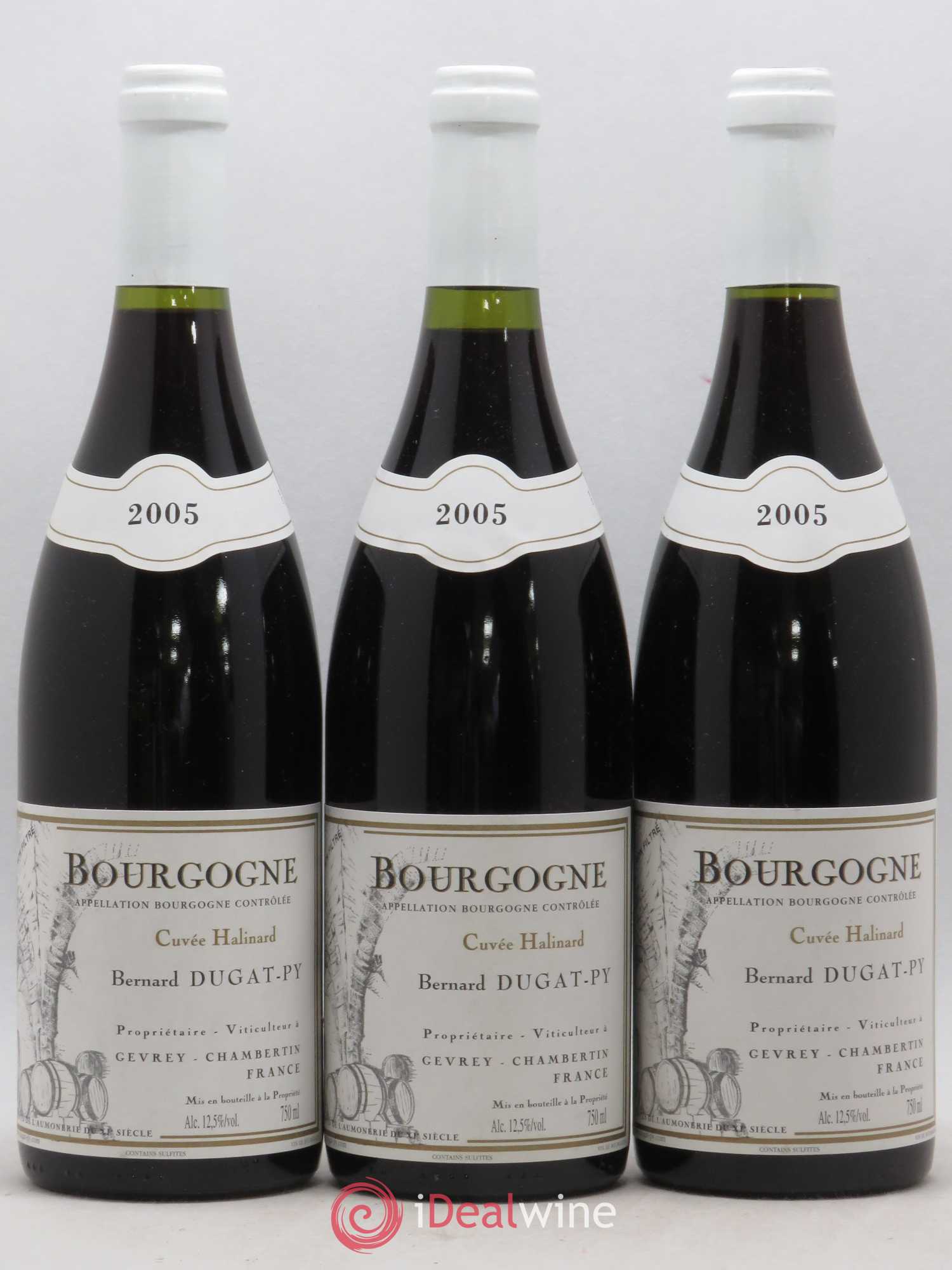 Bourgogne Cuvée Halinard Dugat-Py 2005 - Lot de 3 bouteilles - 0