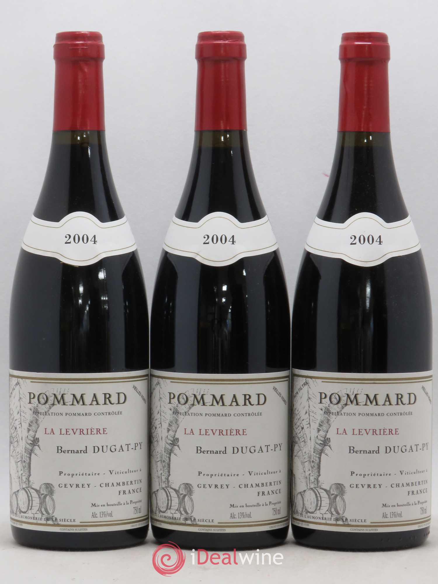 Pommard La Levrière Dugat-Py 2004 - Lot de 3 bouteilles - 0