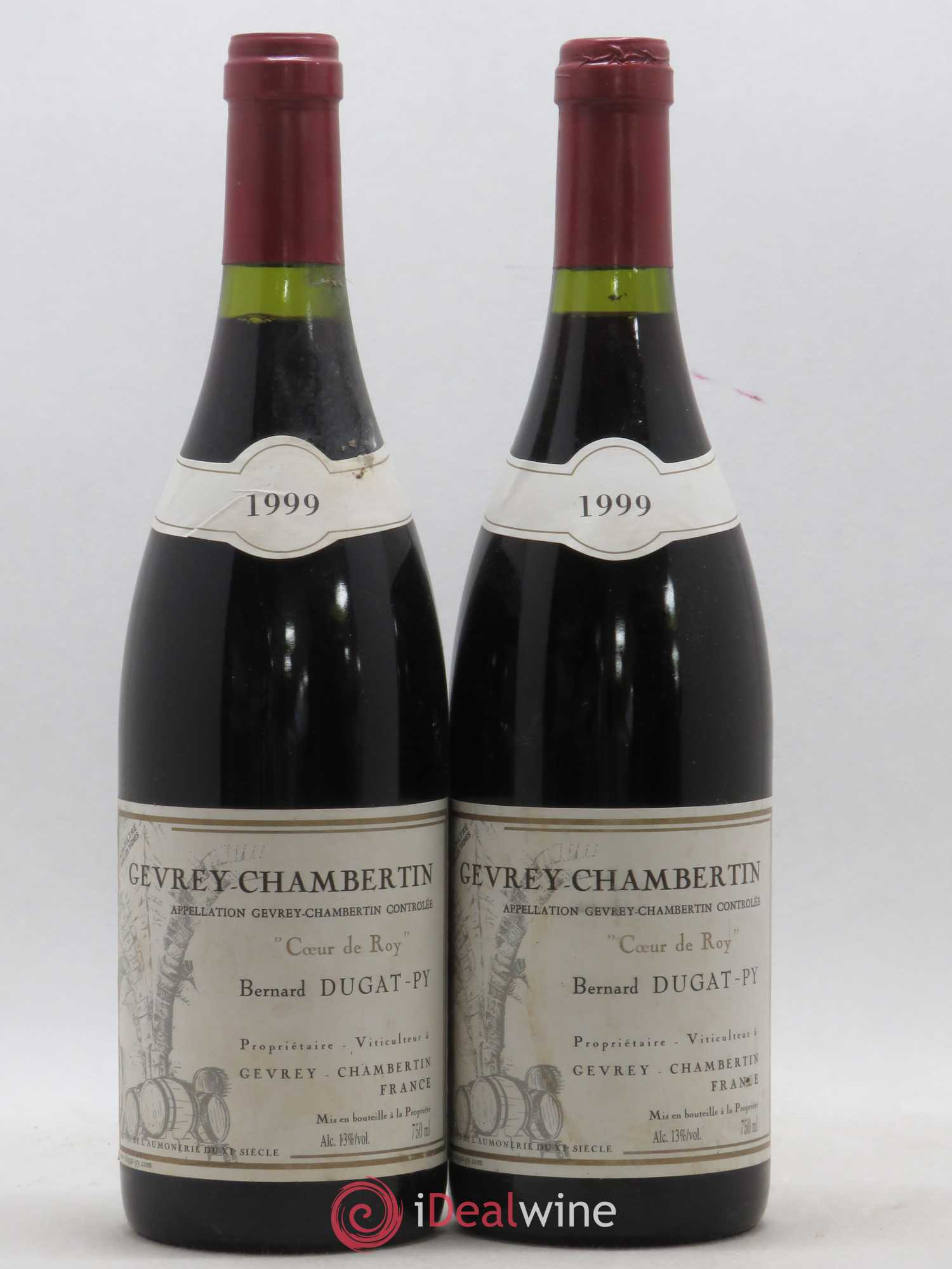 Gevrey-Chambertin Coeur de Roy Très Vieilles Vignes Dugat-Py 1999 - Lot de 2 bouteilles - 0