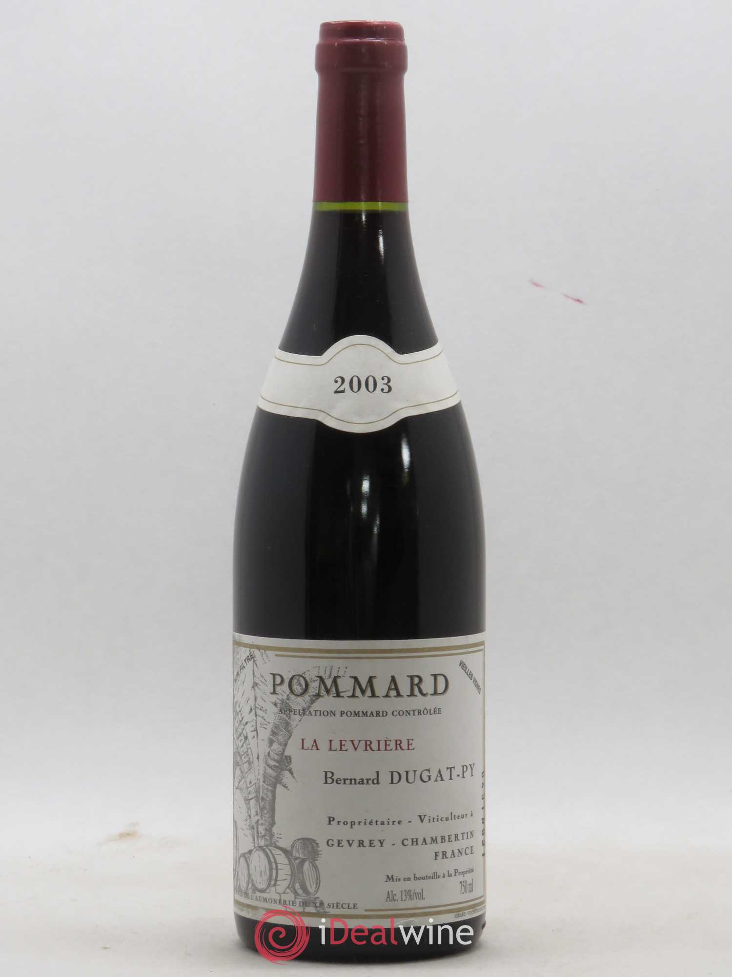 Pommard La Levrière Dugat-Py (sans prix de réserve) 2003 - Lot de 1 bouteille - 0