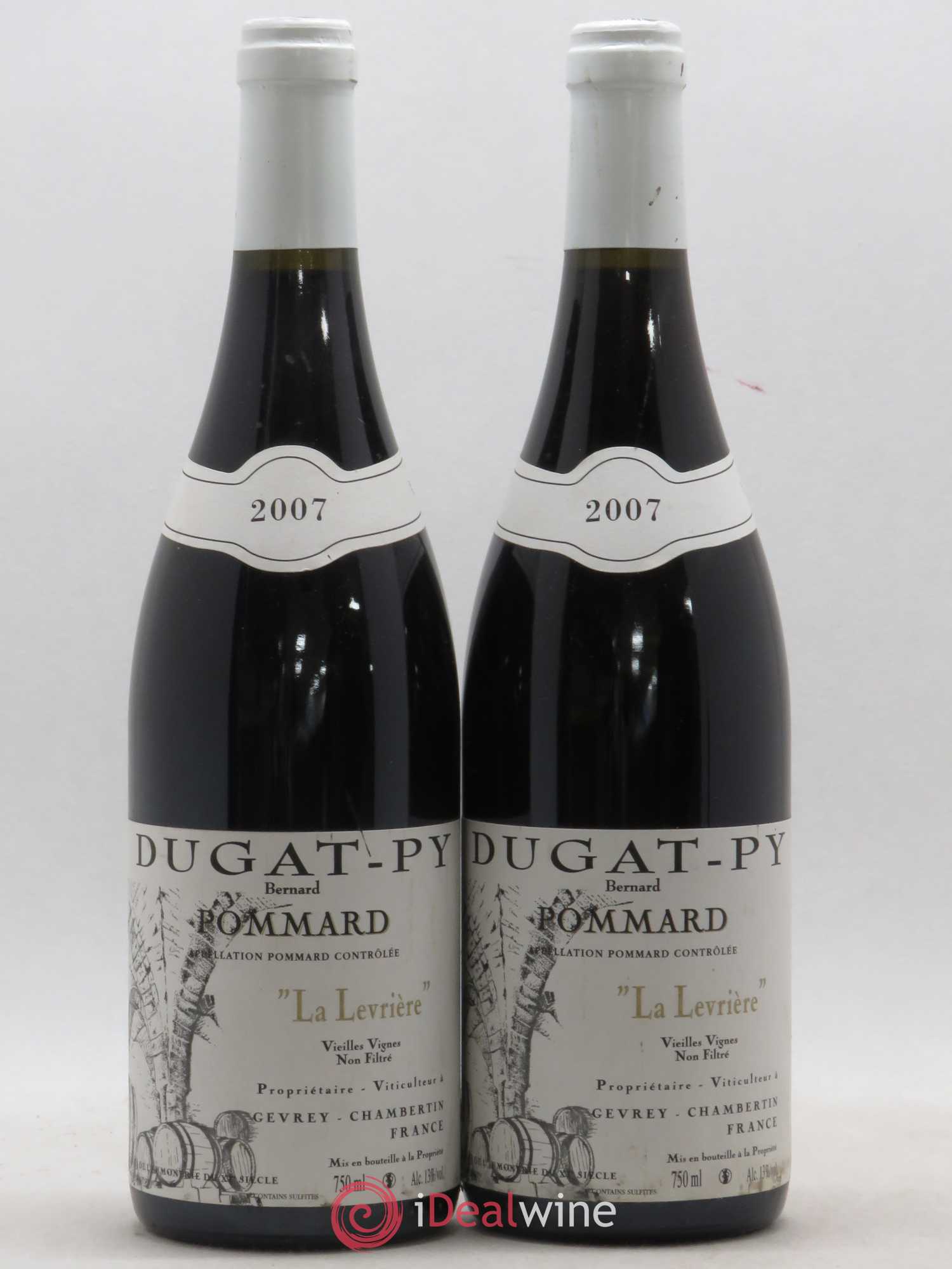 Pommard La Levrière Dugat-Py (sans prix de réserve) 2007 - Lot de 2 bouteilles - 0