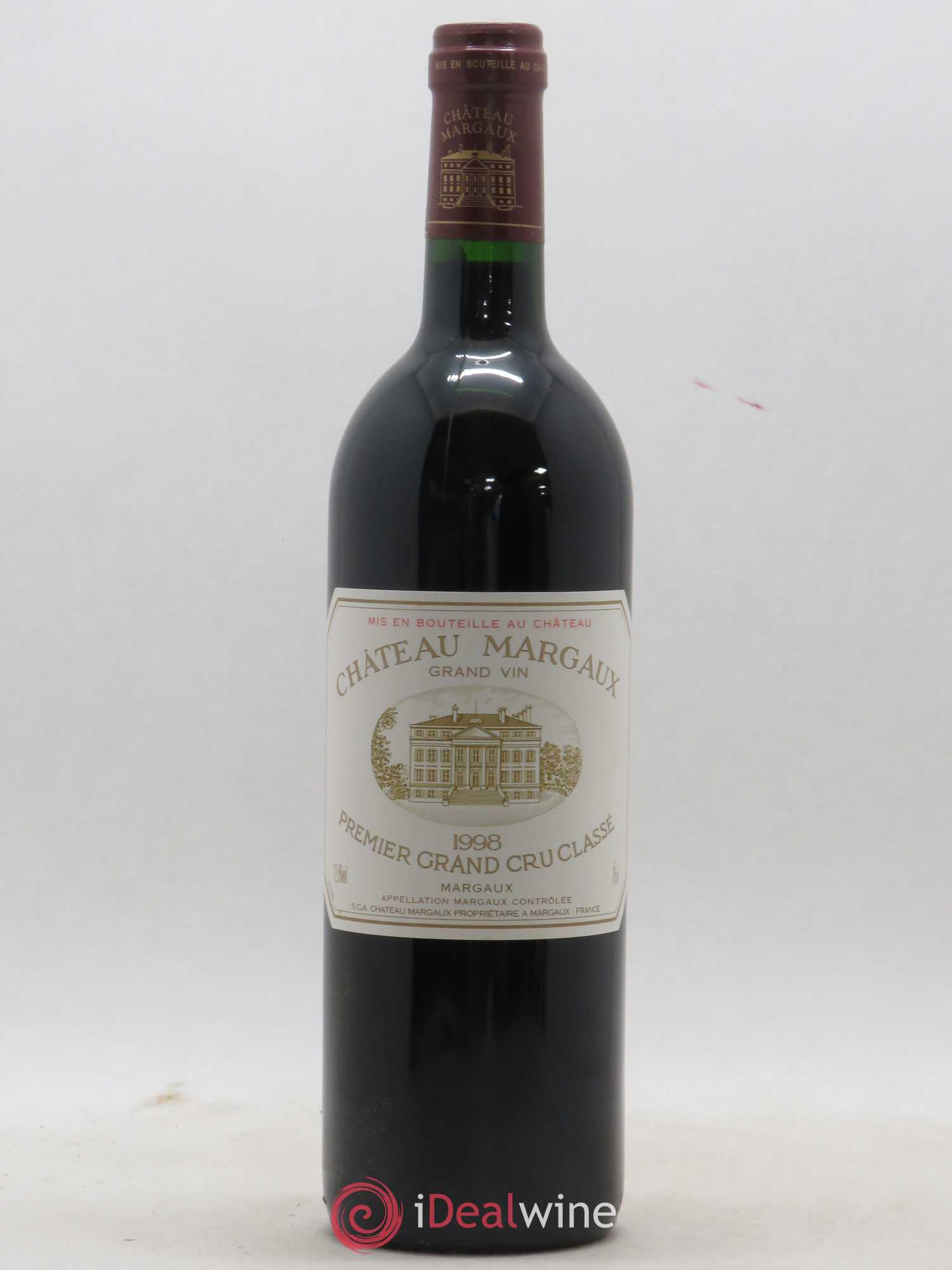 Château Margaux 1er Grand Cru Classé 1998 - Lot de 1 bouteille - 0