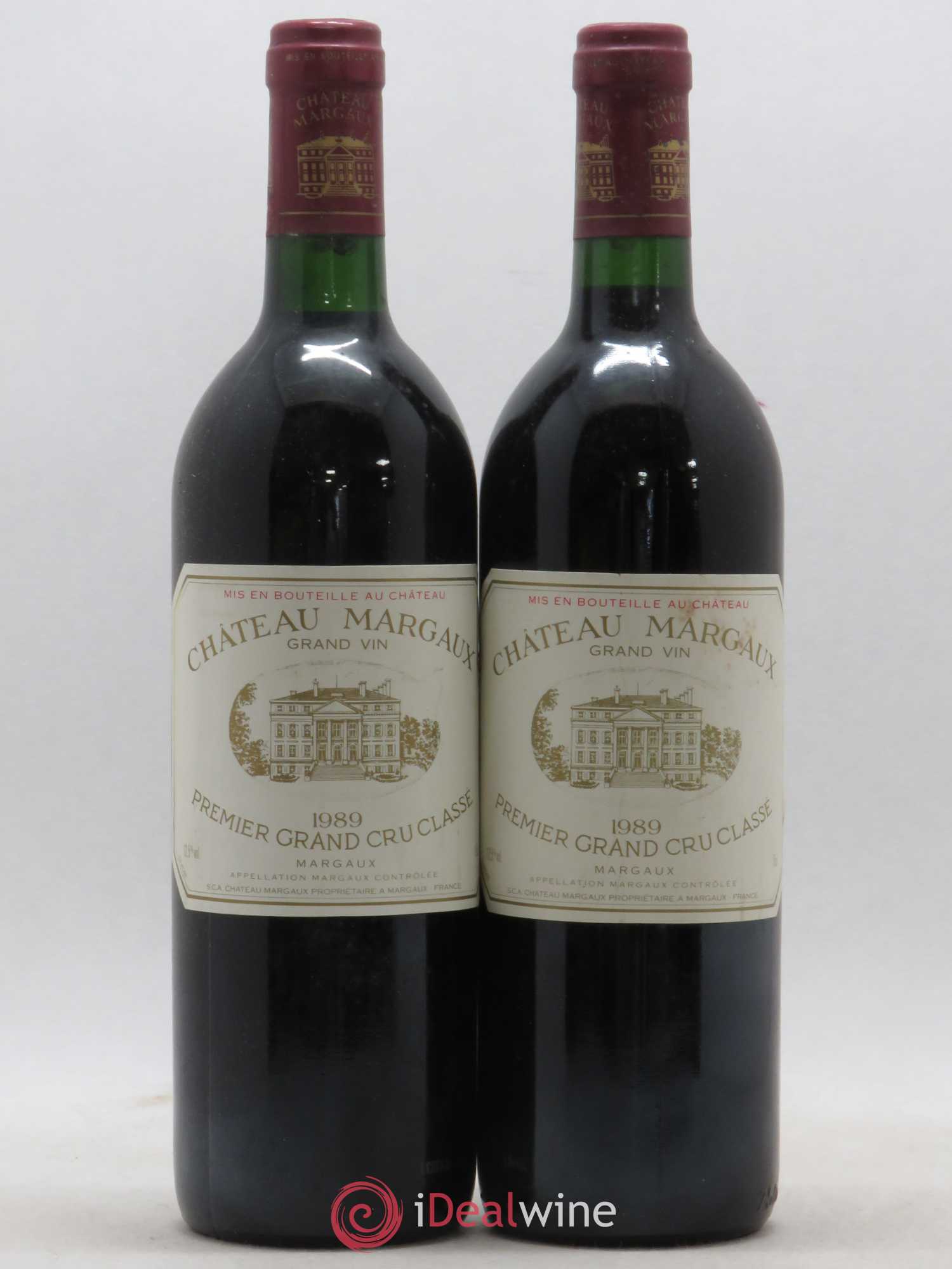 Château Margaux 1er Grand Cru Classé 1989 - Lot de 2 bouteilles - 0