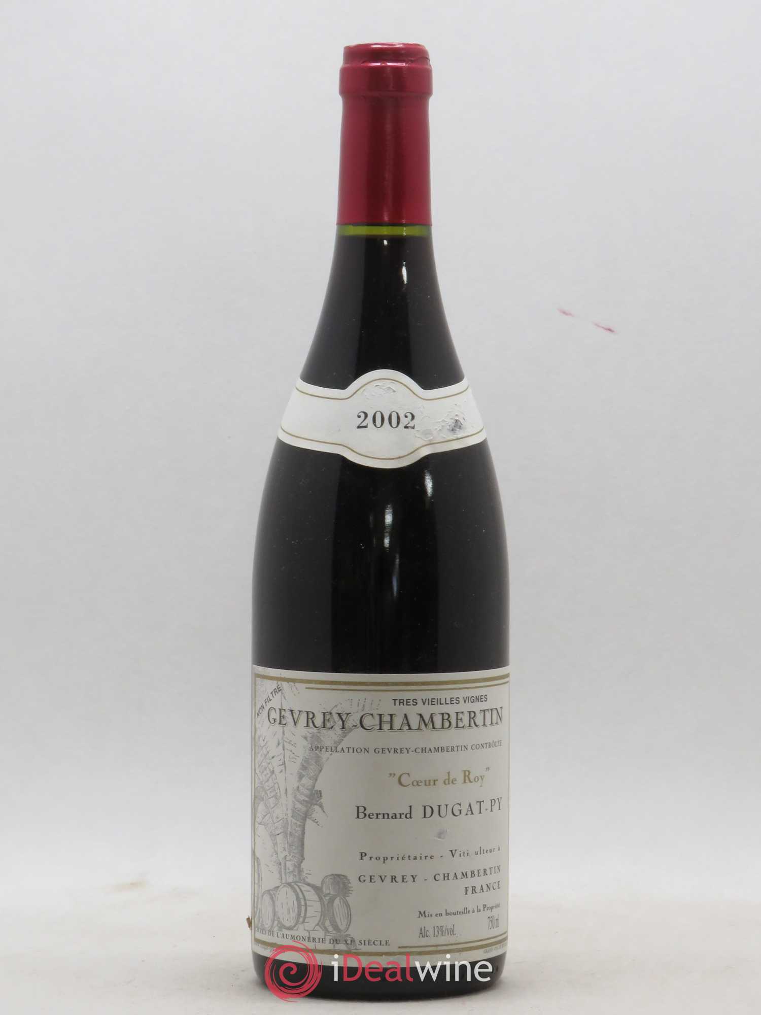Gevrey-Chambertin Coeur de Roy Très Vieilles Vignes Dugat-Py 2002 - Lot de 1 bouteille - 0