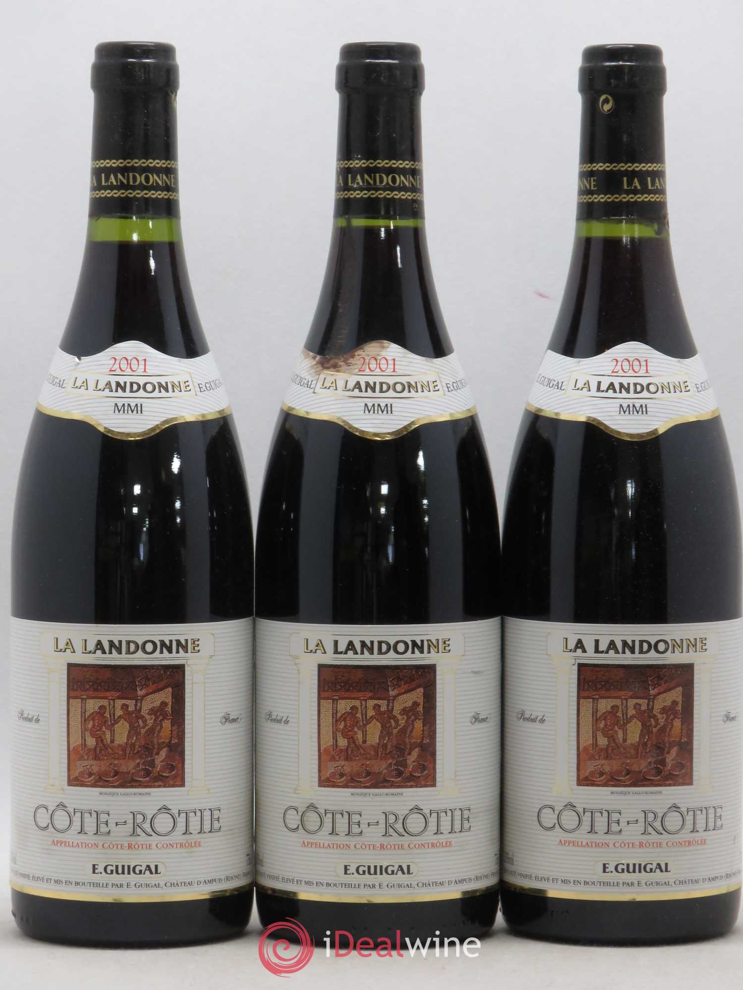 Côte-Rôtie La Landonne Guigal 2001 - Lot de 3 bouteilles - 0