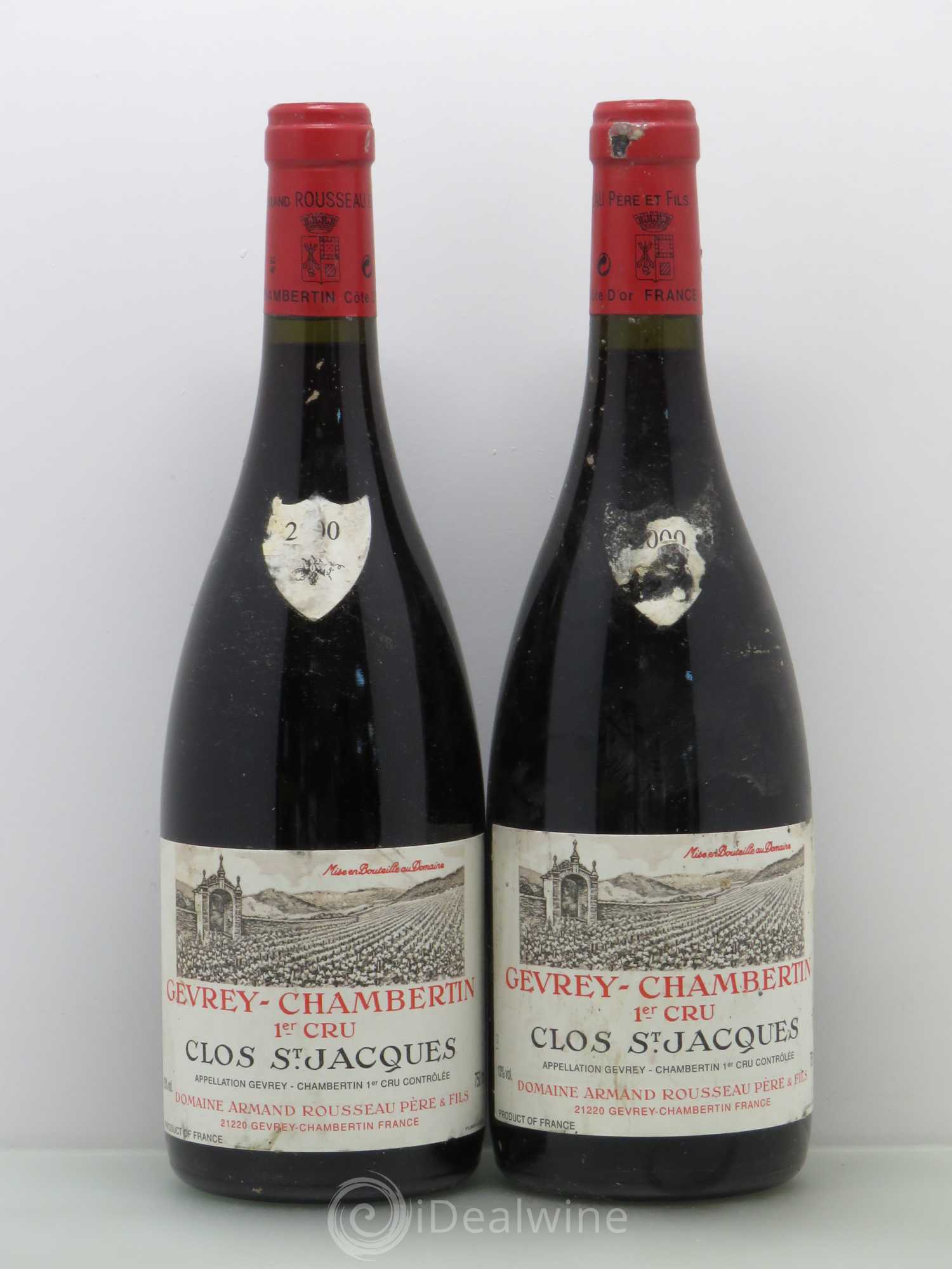 Gevrey-Chambertin 1er Cru Clos Saint-Jacques Armand Rousseau (Domaine) 2000 - Lot de 2 bouteilles - 0
