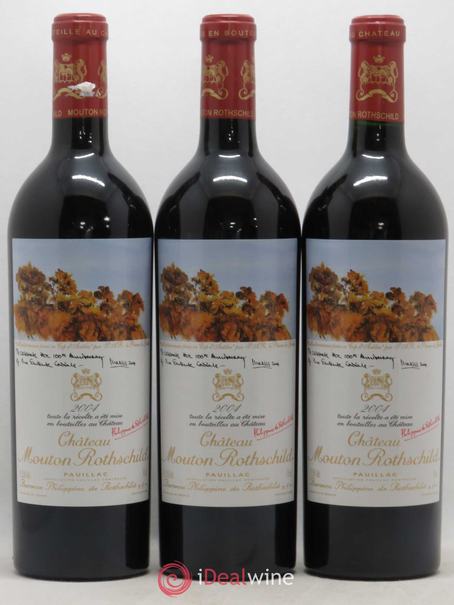 Château Mouton Rothschild 1er Grand Cru Classé 2004 - Lot de 6 bouteilles - 1