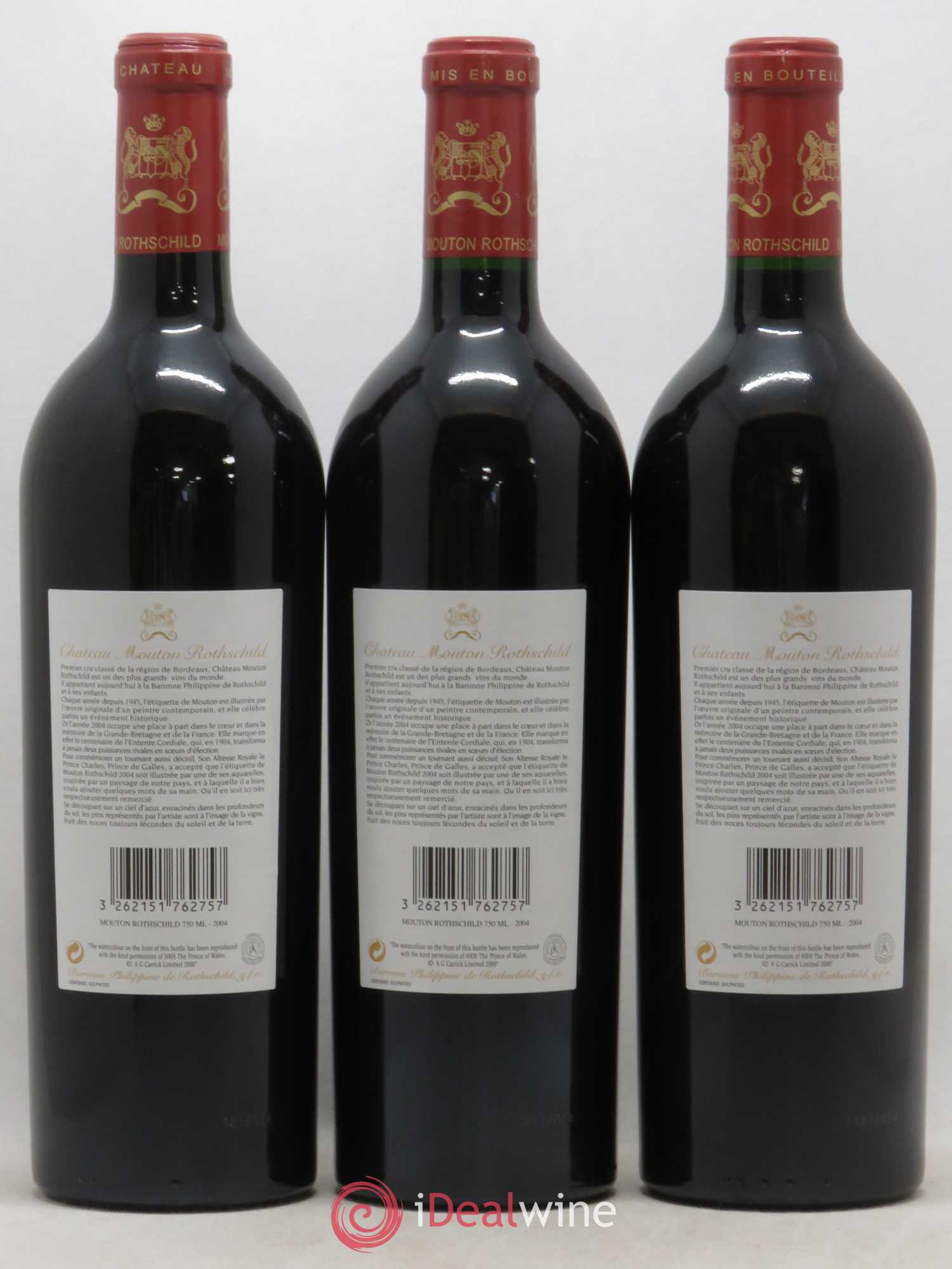 Château Mouton Rothschild 1er Grand Cru Classé 2004 - Lot de 6 bouteilles - 4