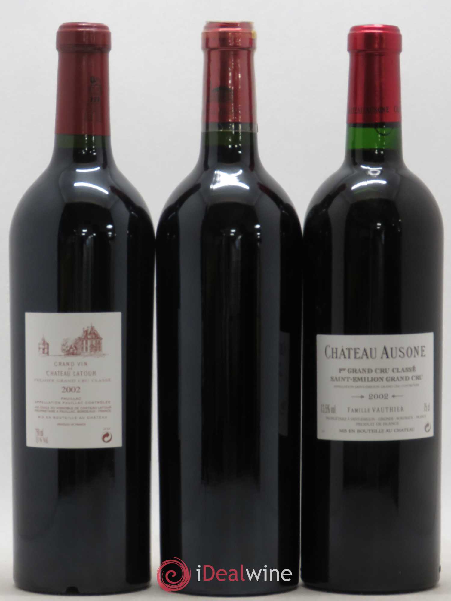 Caisse Collection Duclot 1 PETRUS, 1 LATOUR, 1 HAUT BRION, 1 LA MISSION HAUT BRION, 1 AUSONE, 1 CHEVAL BLANC, 1 MOUTON ROTHSCHILD, 1 MARGAUX, 1 LAFITE ROTHSCHILD 2002 - Posten von 9 Flaschen - 6