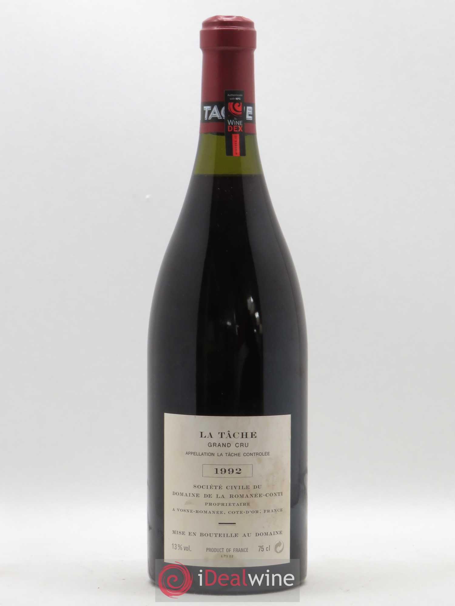 La Tâche Grand Cru Domaine de la Romanée-Conti 1992 - Lot de 1 bouteille - 1