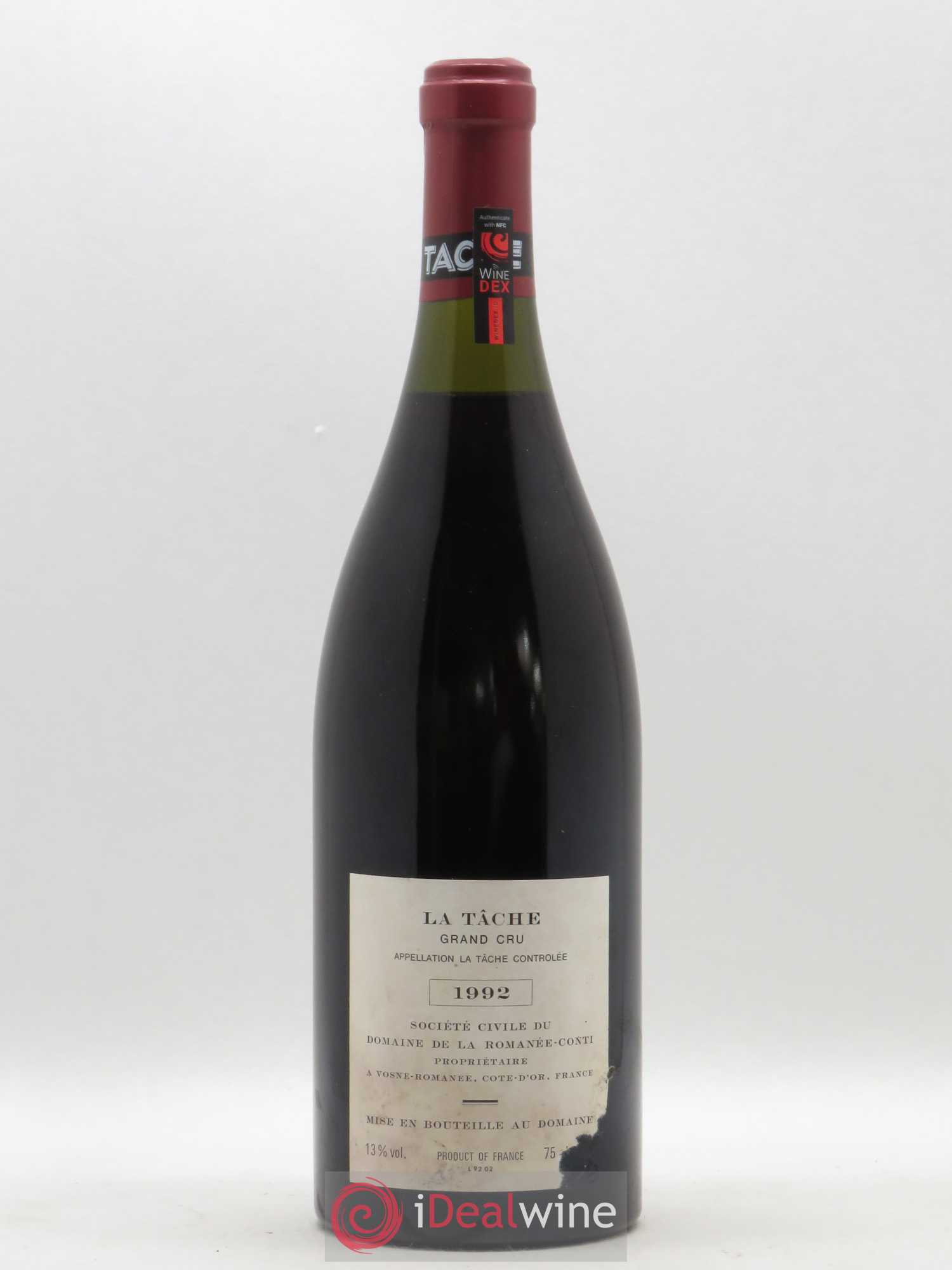 La Tâche Grand Cru Domaine de la Romanée-Conti 1992 - Lot de 1 bouteille - 1