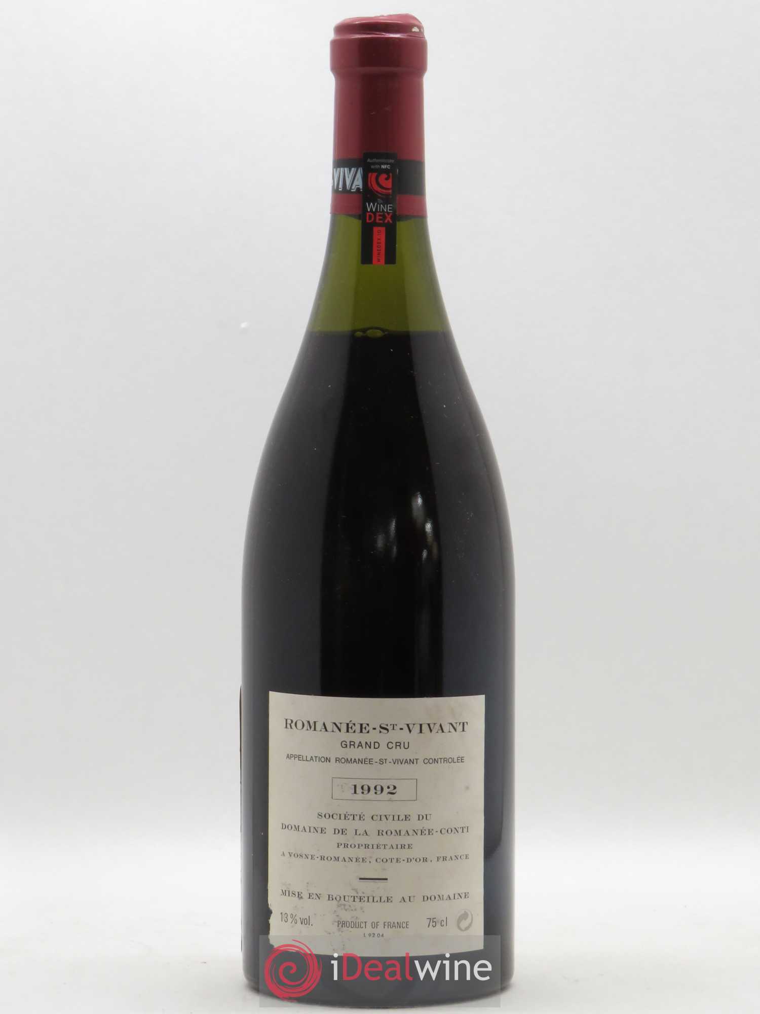 Romanée-Saint-Vivant Grand Cru Domaine de la Romanée-Conti 1992 - Lot de 1 bouteille - 1