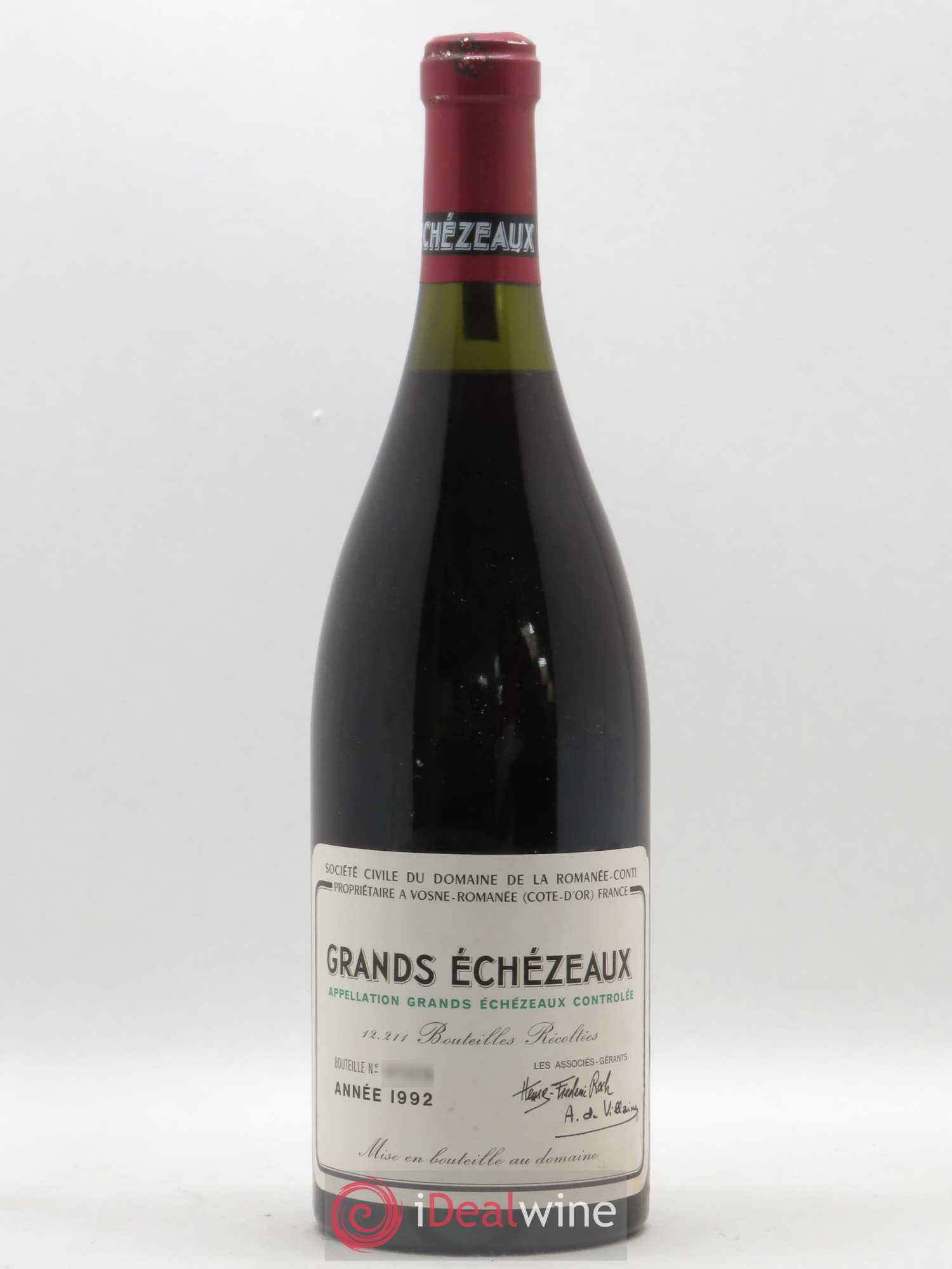 Grands-Echezeaux Grand Cru Domaine de la Romanée-Conti 1992 - Lot de 1 bouteille - 0