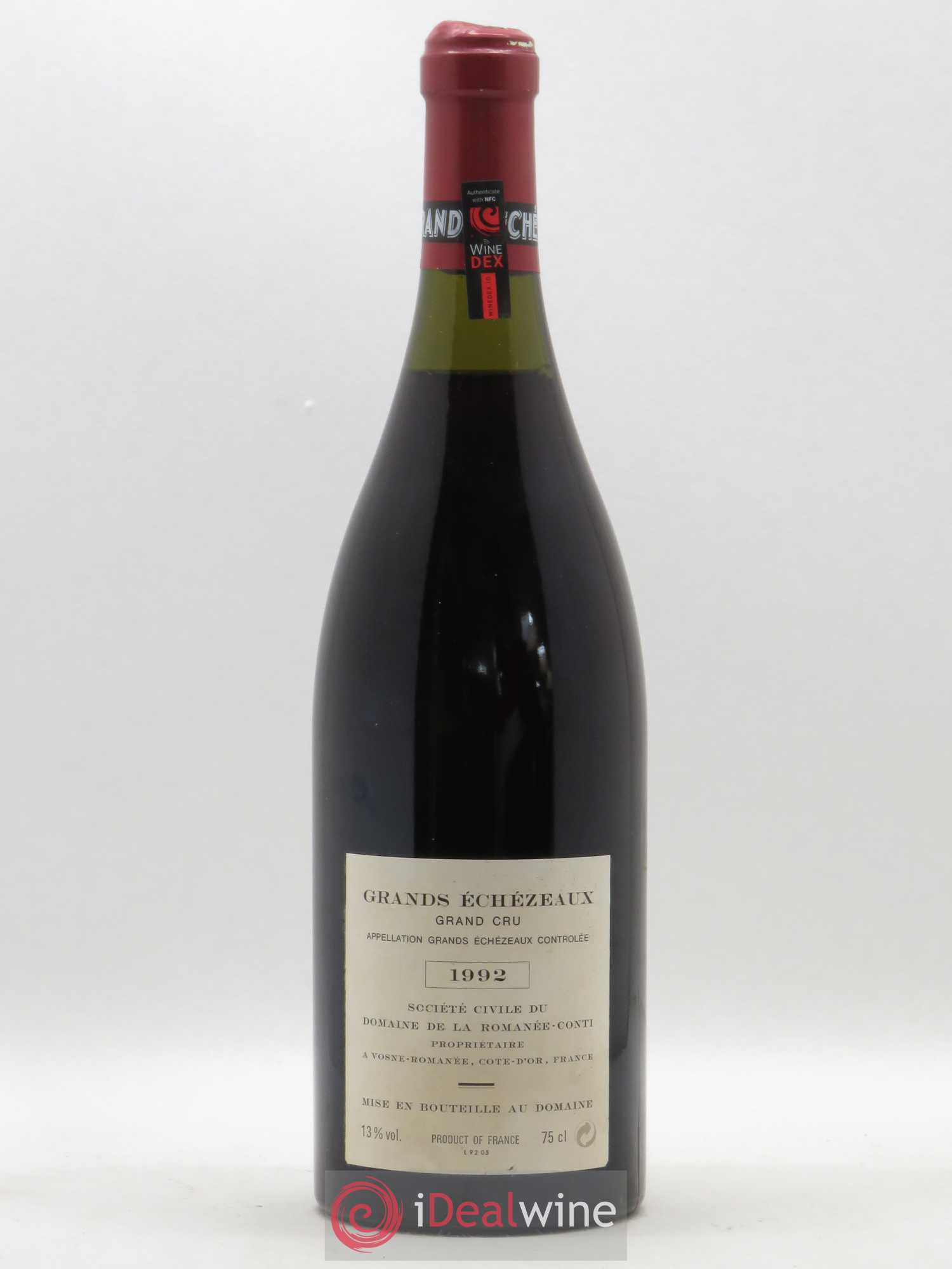 Grands-Echezeaux Grand Cru Domaine de la Romanée-Conti 1992 - Lot de 1 bouteille - 1