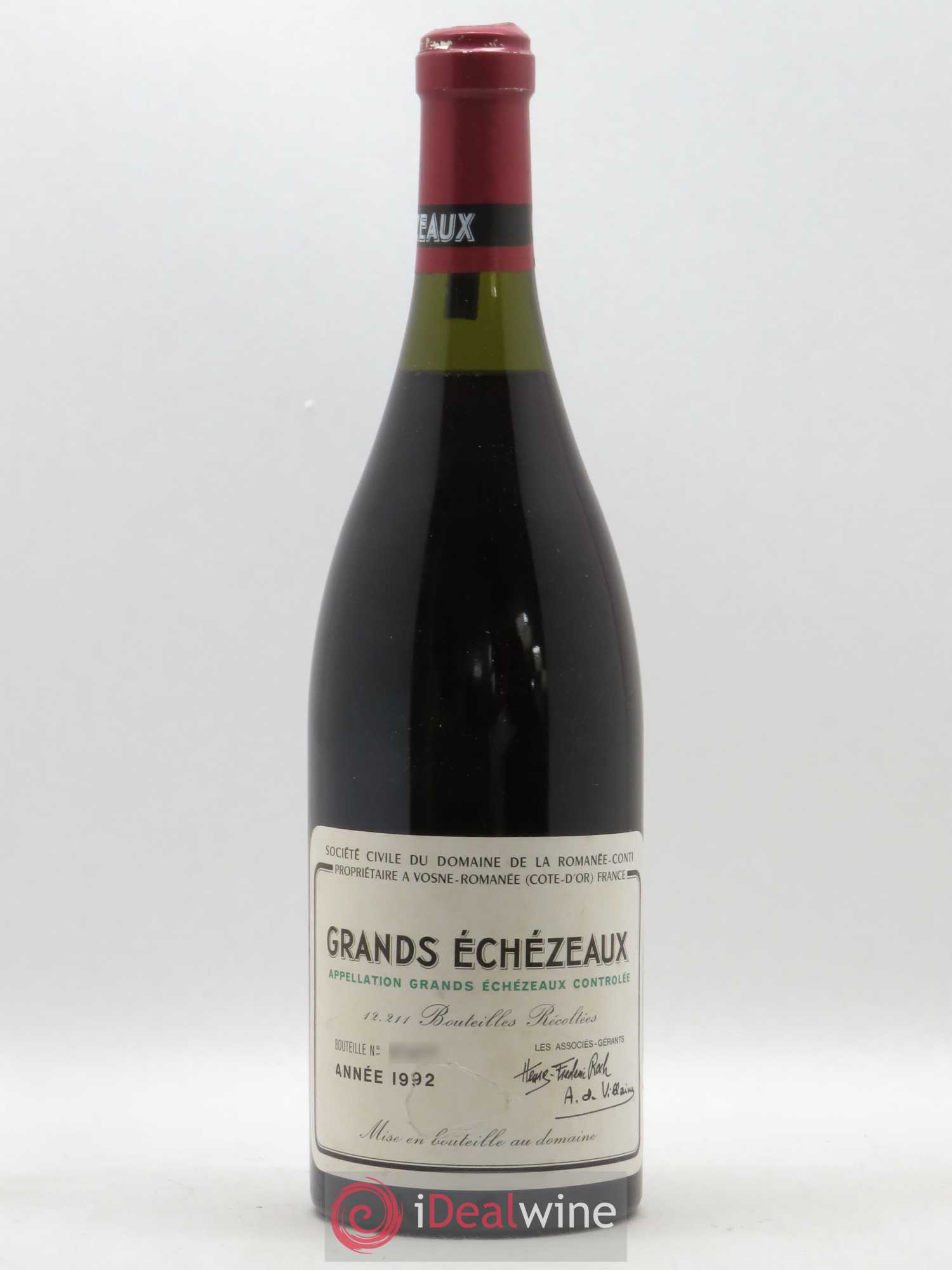 Grands-Echezeaux Grand Cru Domaine de la Romanée-Conti 1992 - Lot de 1 bouteille - 0