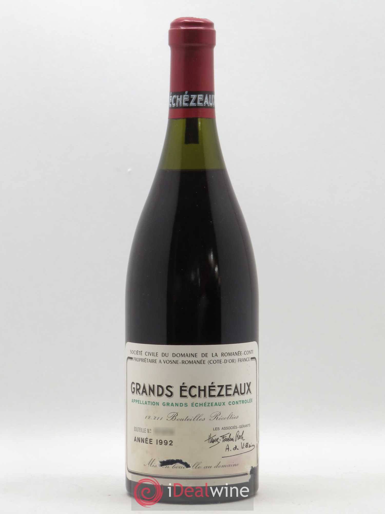 Grands-Echezeaux Grand Cru Domaine de la Romanée-Conti 1992 - Lot de 1 bouteille - 0