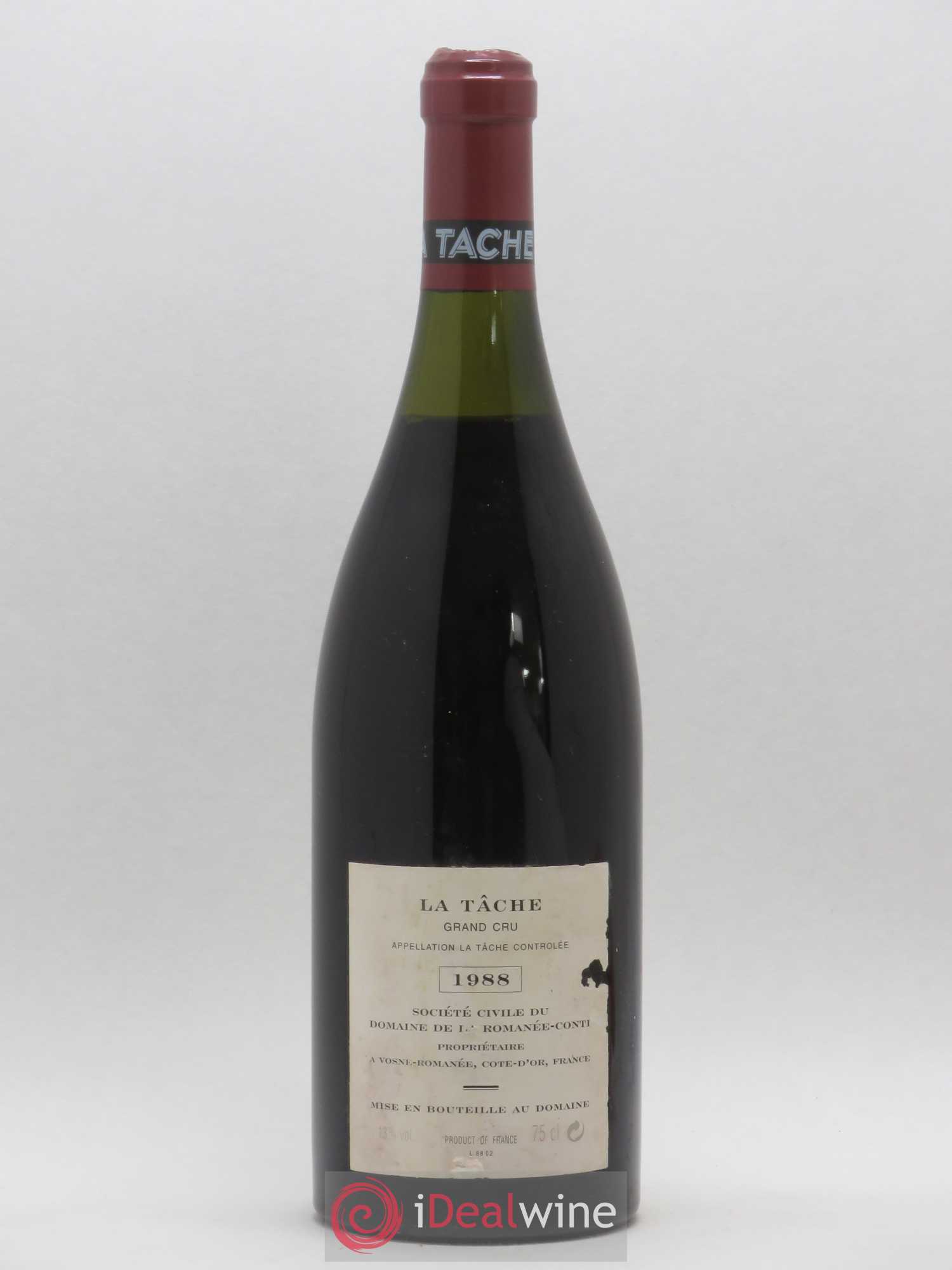 Caisse Domaine de la Romanée Conti Domaine de la Romanée-Conti 1 La Tache Grand Cru - 3 Richebourg Grand Cru 1988 - Lot de 4 bouteilles - 9