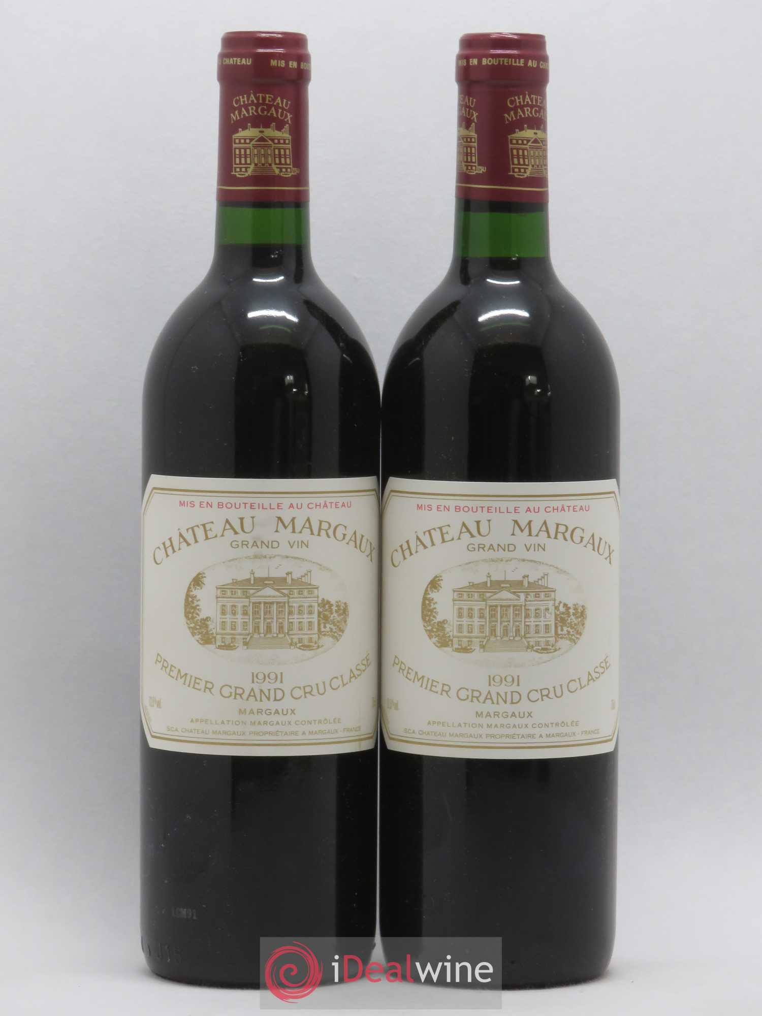 Château Margaux 1er Grand Cru Classé 1991 - Lot de 2 bouteilles - 0