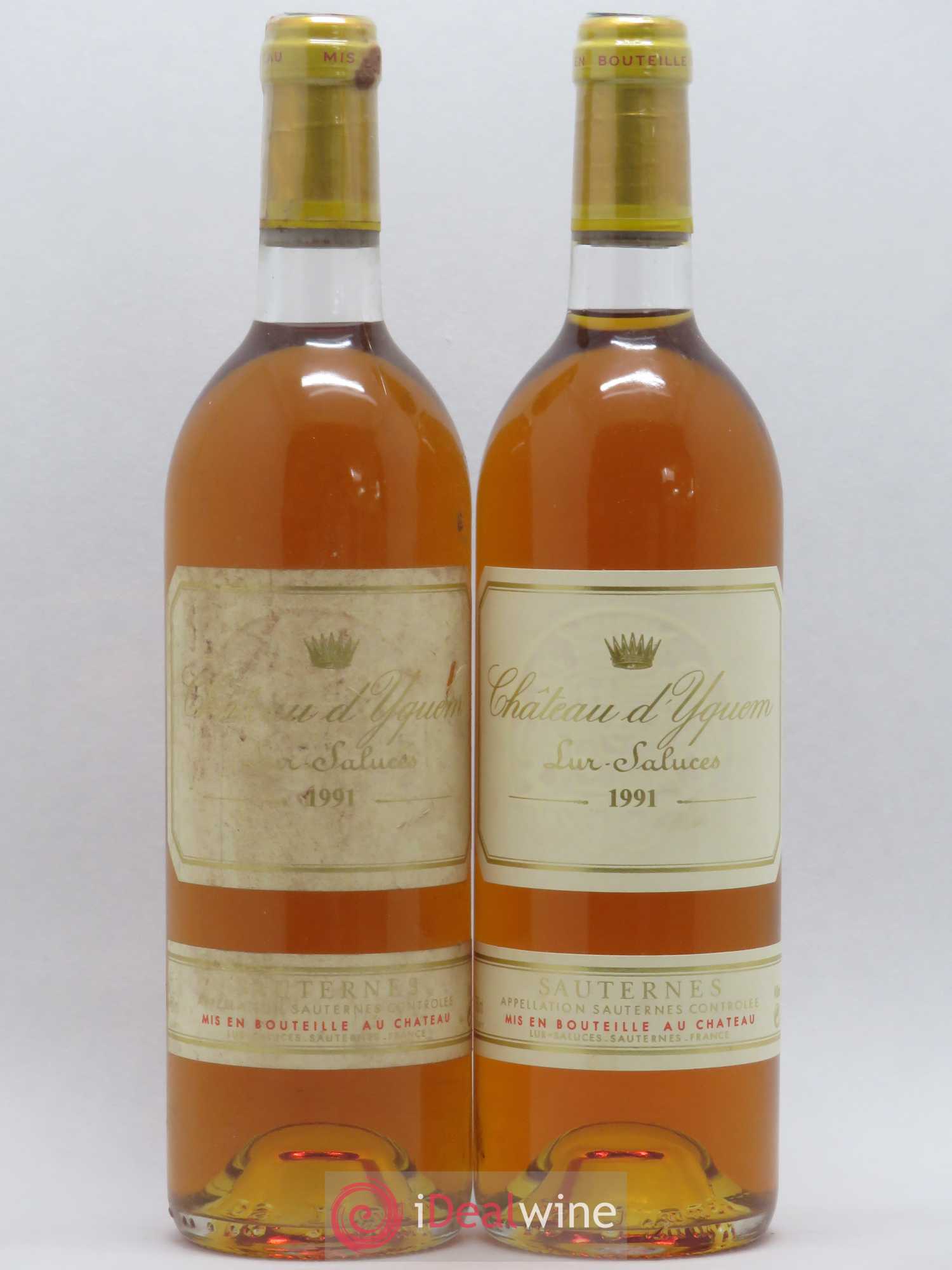 Château d' Yquem 1er Cru Classé Supérieur 1991 - Lotto di 2 bottiglie - 0