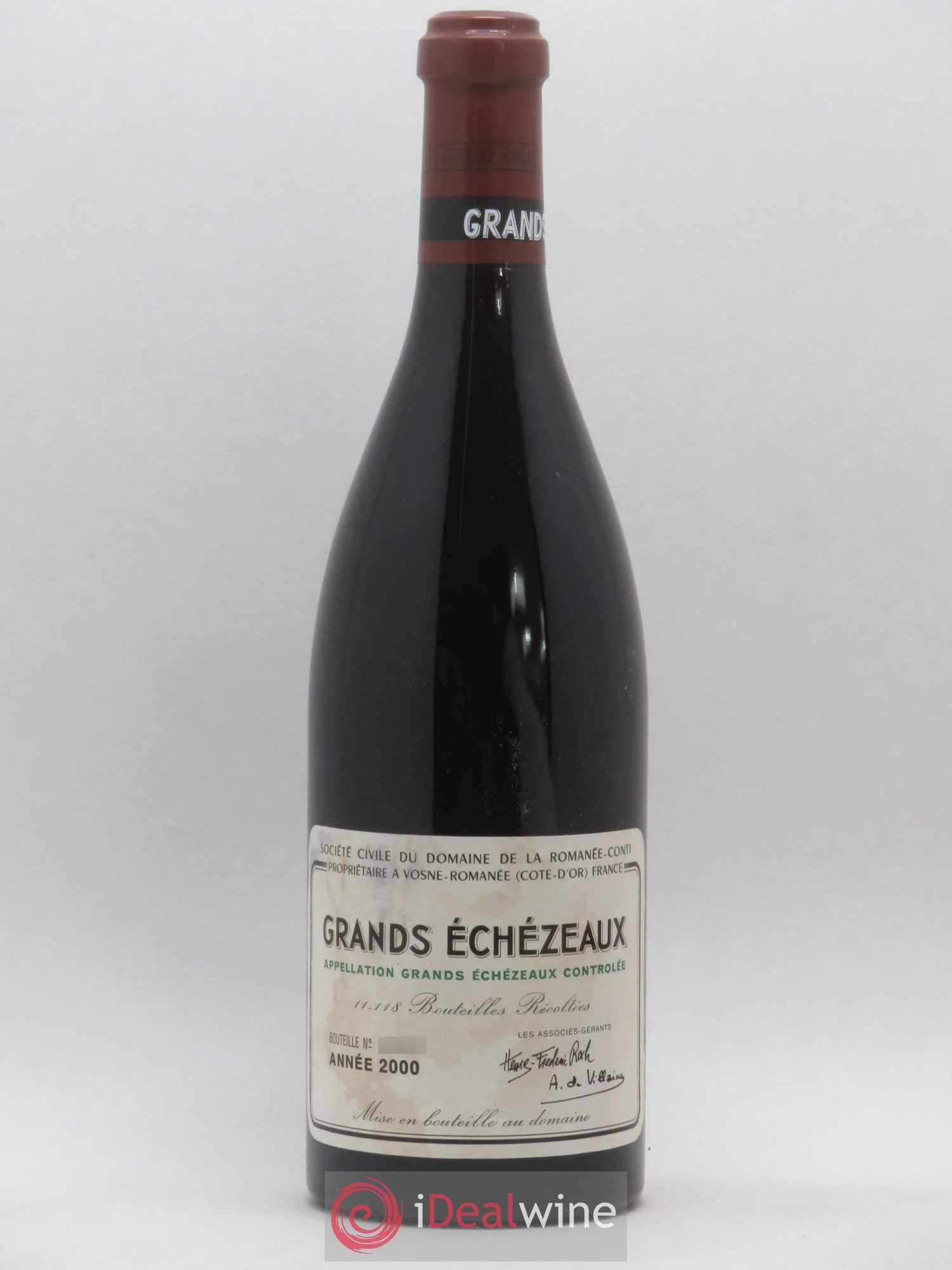 Grands-Echezeaux Grand Cru Domaine de la Romanée-Conti 2000 - Lot de 1 bouteille - 0