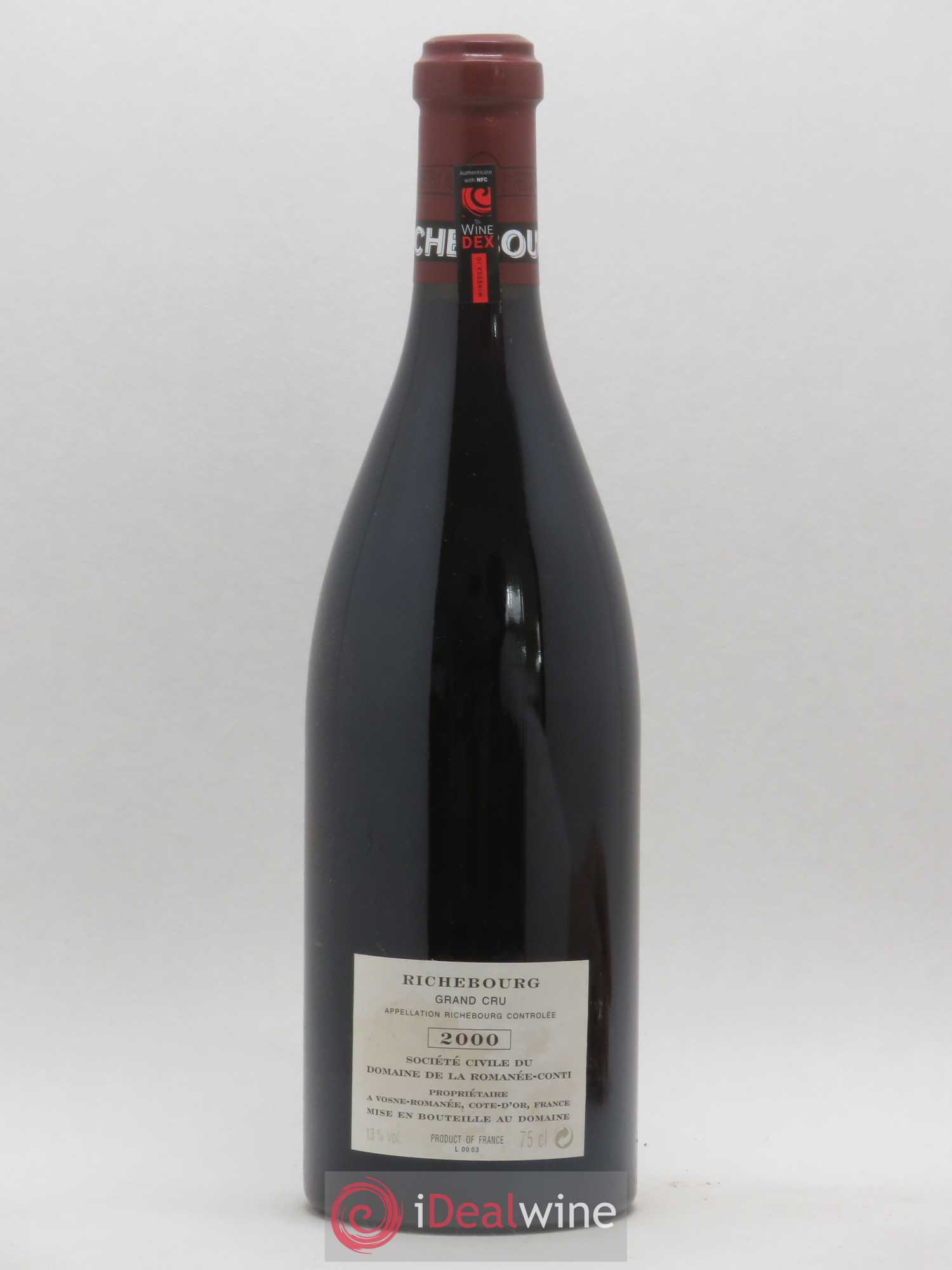 Richebourg Grand Cru Domaine de la Romanée-Conti 2000 - Lot de 1 bouteille - 1