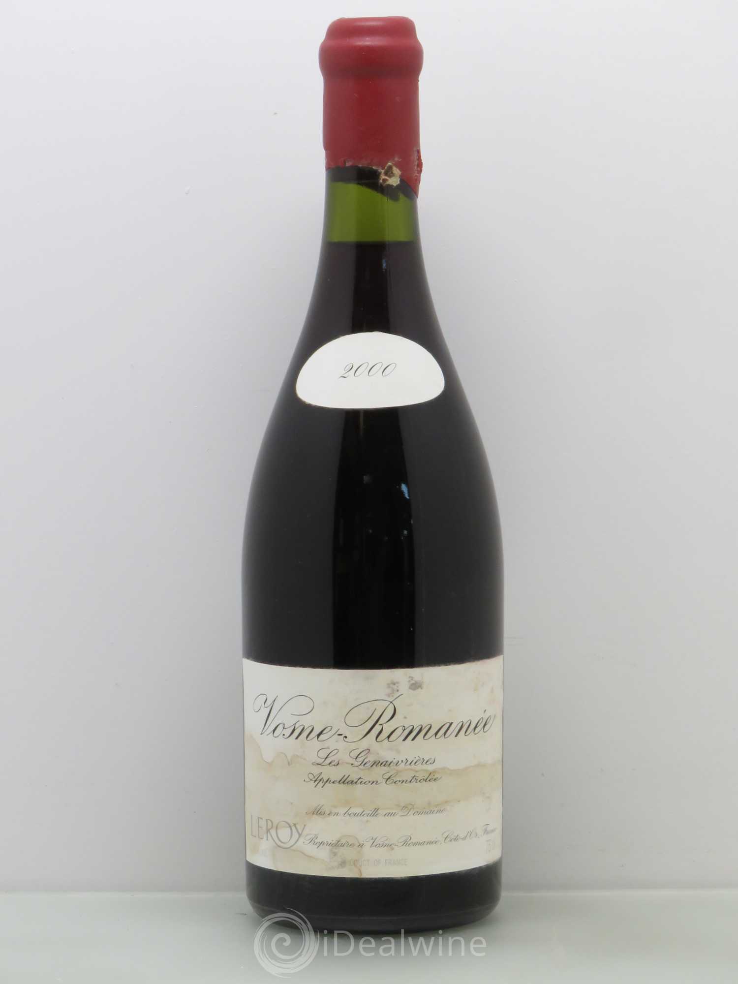 Vosne-Romanée Les Genaivrières Leroy (Domaine) 2000 - Lot de 1 bouteille - 0