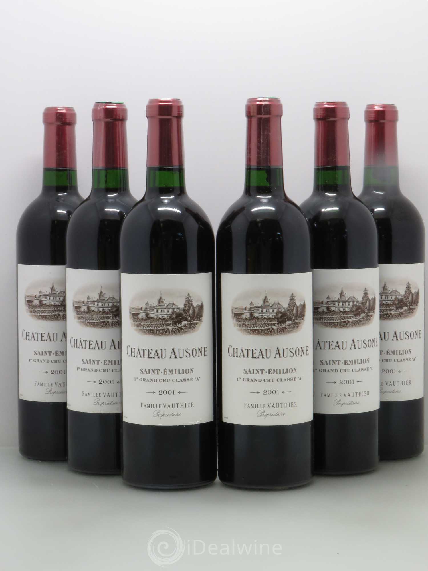 Château Ausone 1er Grand Cru Classé A 2001 - Lot de 6 bouteilles - 0