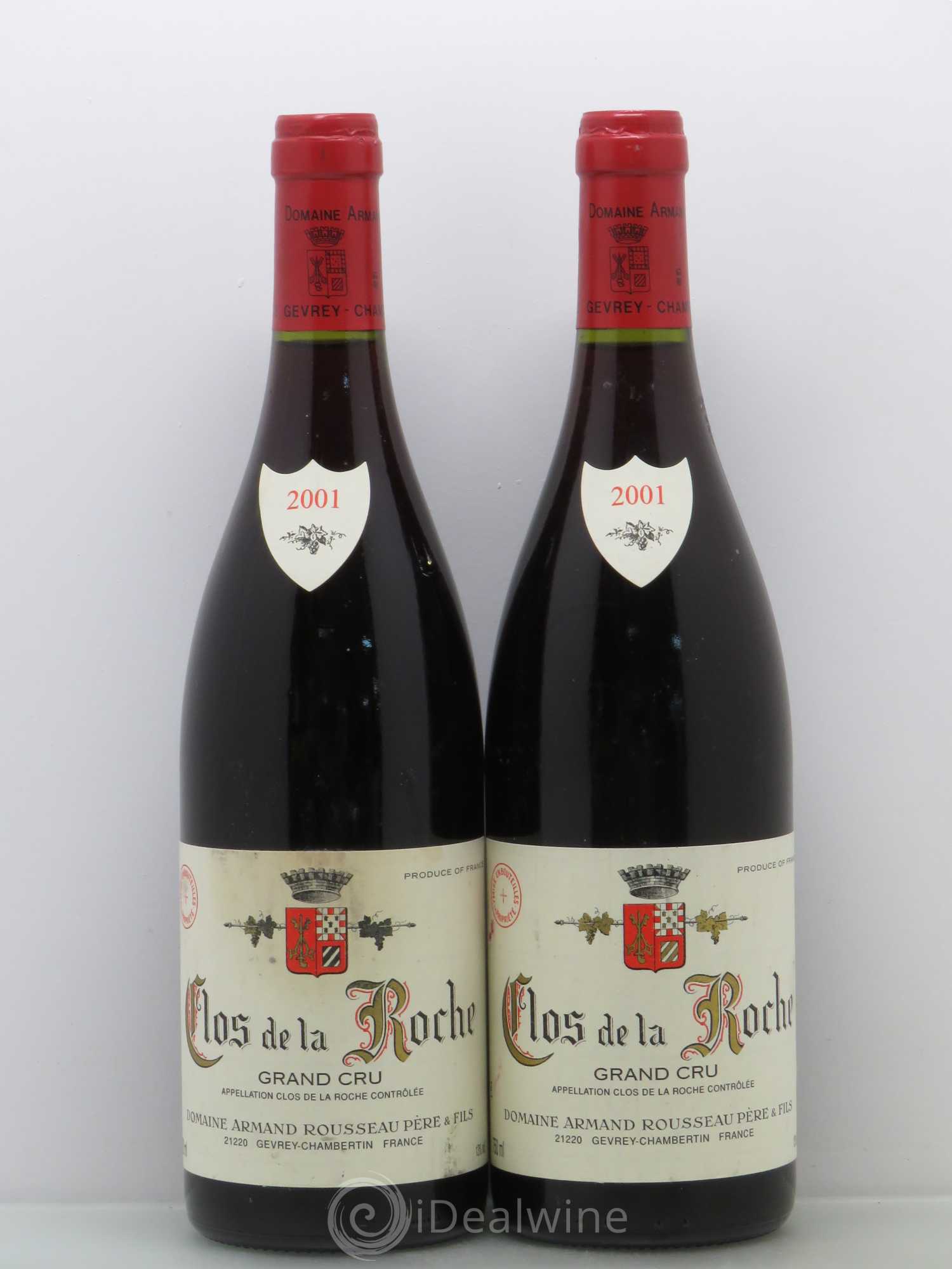 Clos de la Roche Grand Cru Armand Rousseau (Domaine) 2001 - Lot de 2 bouteilles - 0