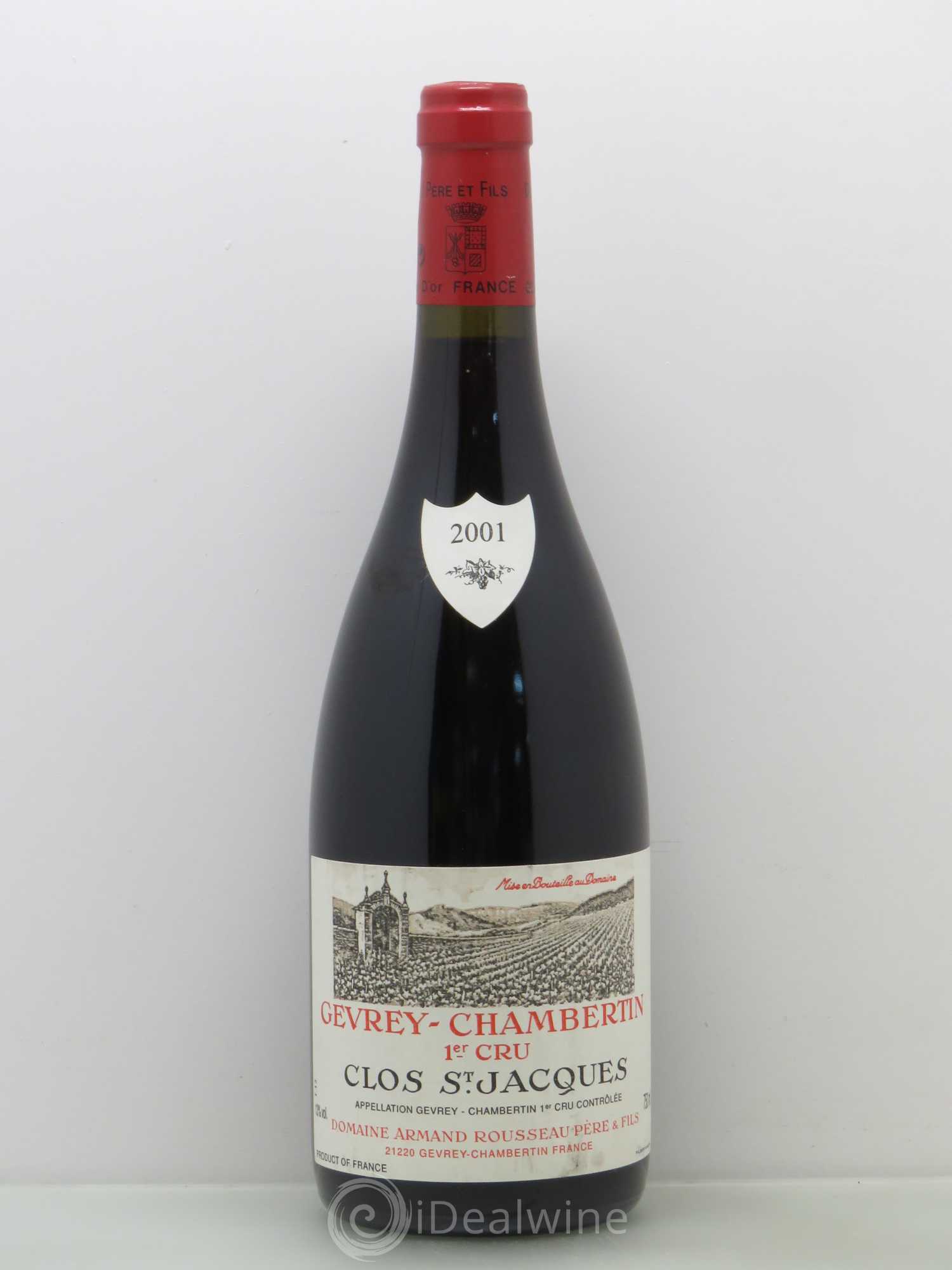 Gevrey-Chambertin 1er Cru Clos Saint-Jacques Armand Rousseau (Domaine) 2001 - Lot de 1 bouteille - 0
