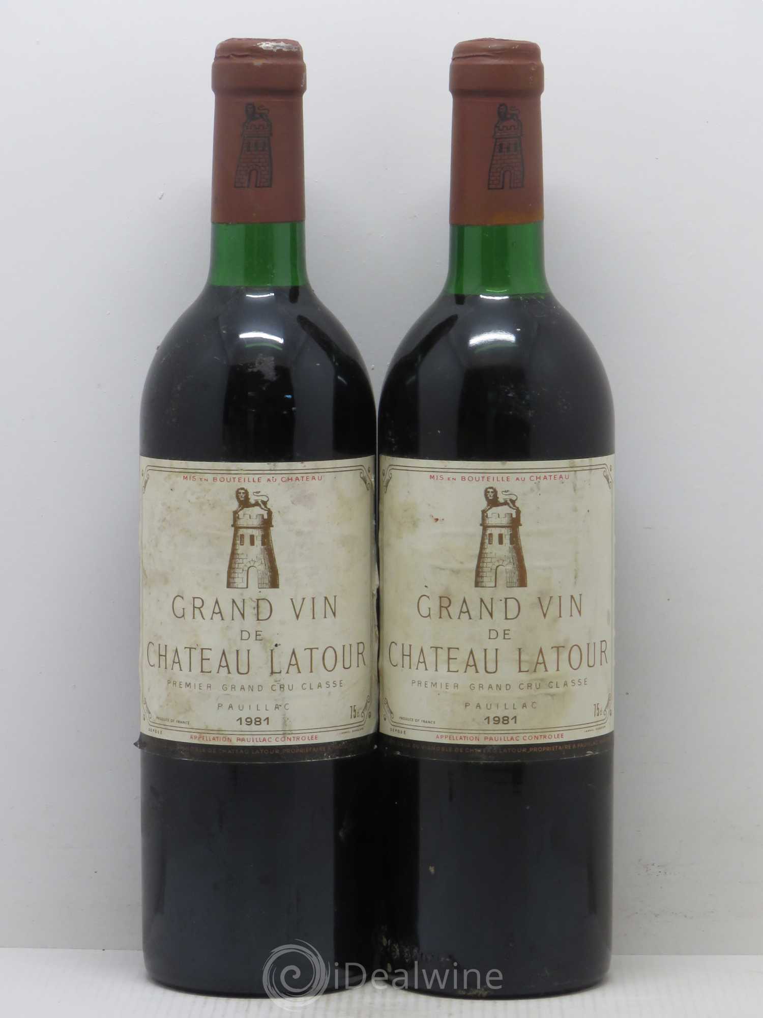Château Latour 1er Grand Cru Classé 1981 - Lot de 2 bouteilles - 0