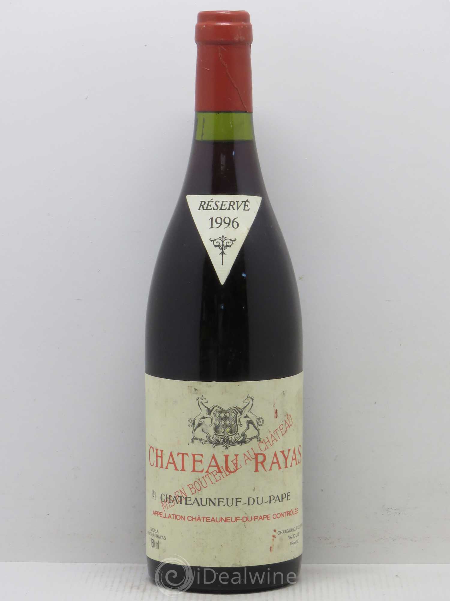 Châteauneuf-du-Pape Château Rayas Emmanuel Reynaud 1996 - Lot de 1 bouteille - 0