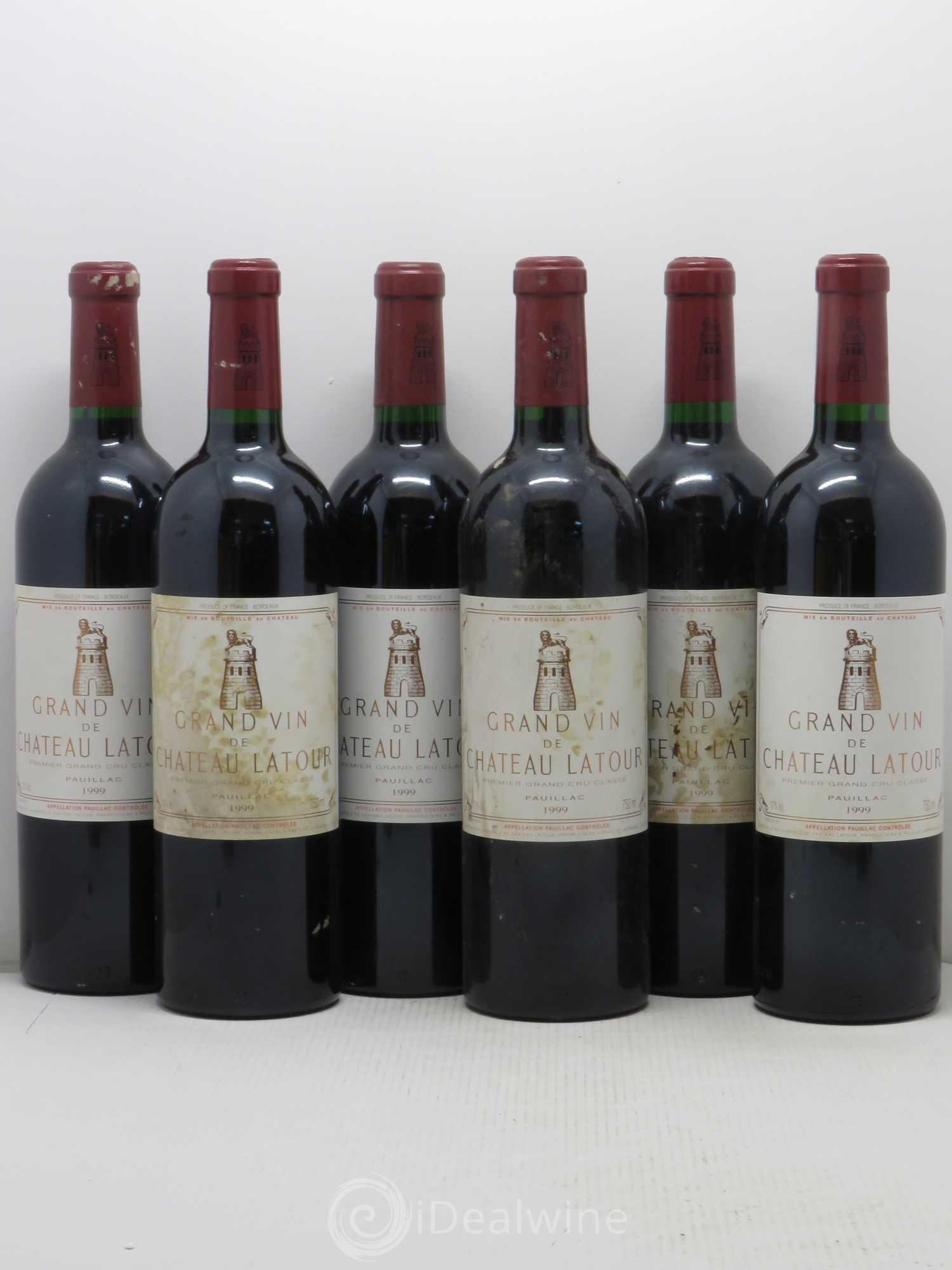 Château Latour 1er Grand Cru Classé 1999 - Lot de 6 bouteilles - 0