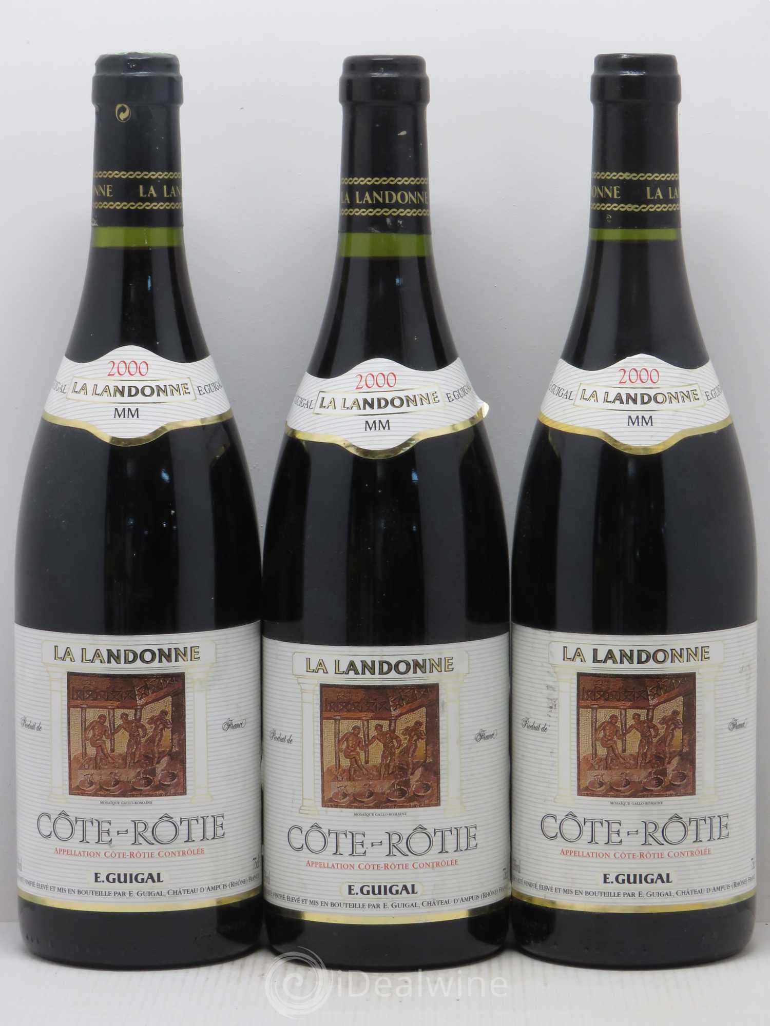 Côte-Rôtie La Landonne Guigal 2000 - Lot de 3 bouteilles - 0