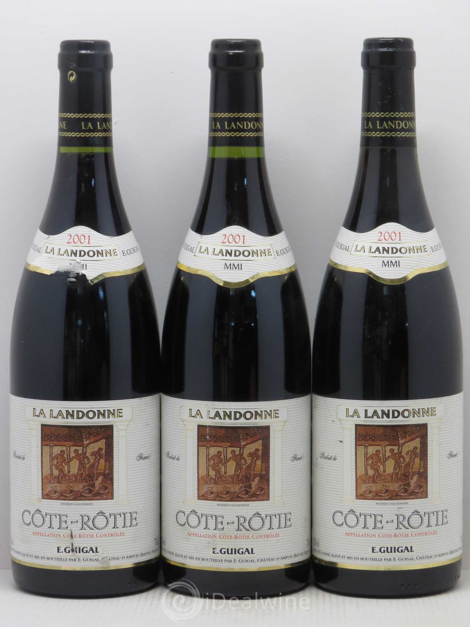 Côte-Rôtie La Landonne Guigal 2001 - Lot de 3 bouteilles - 0