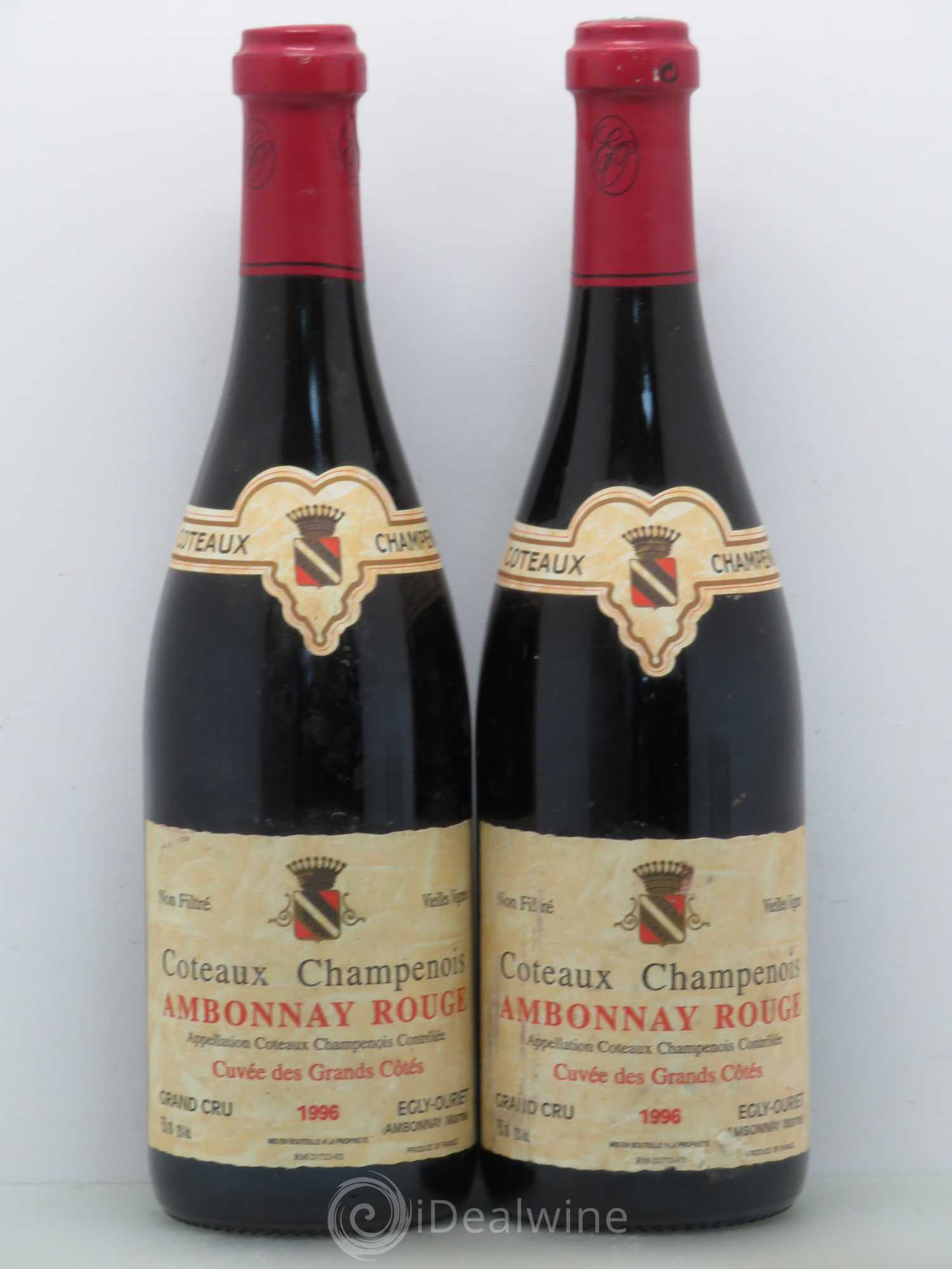 Ambonnay Cuvée des Grands Côtés VV Grand Cru Egly-Ouriet 1996 - Lot de 2 bouteilles - 0