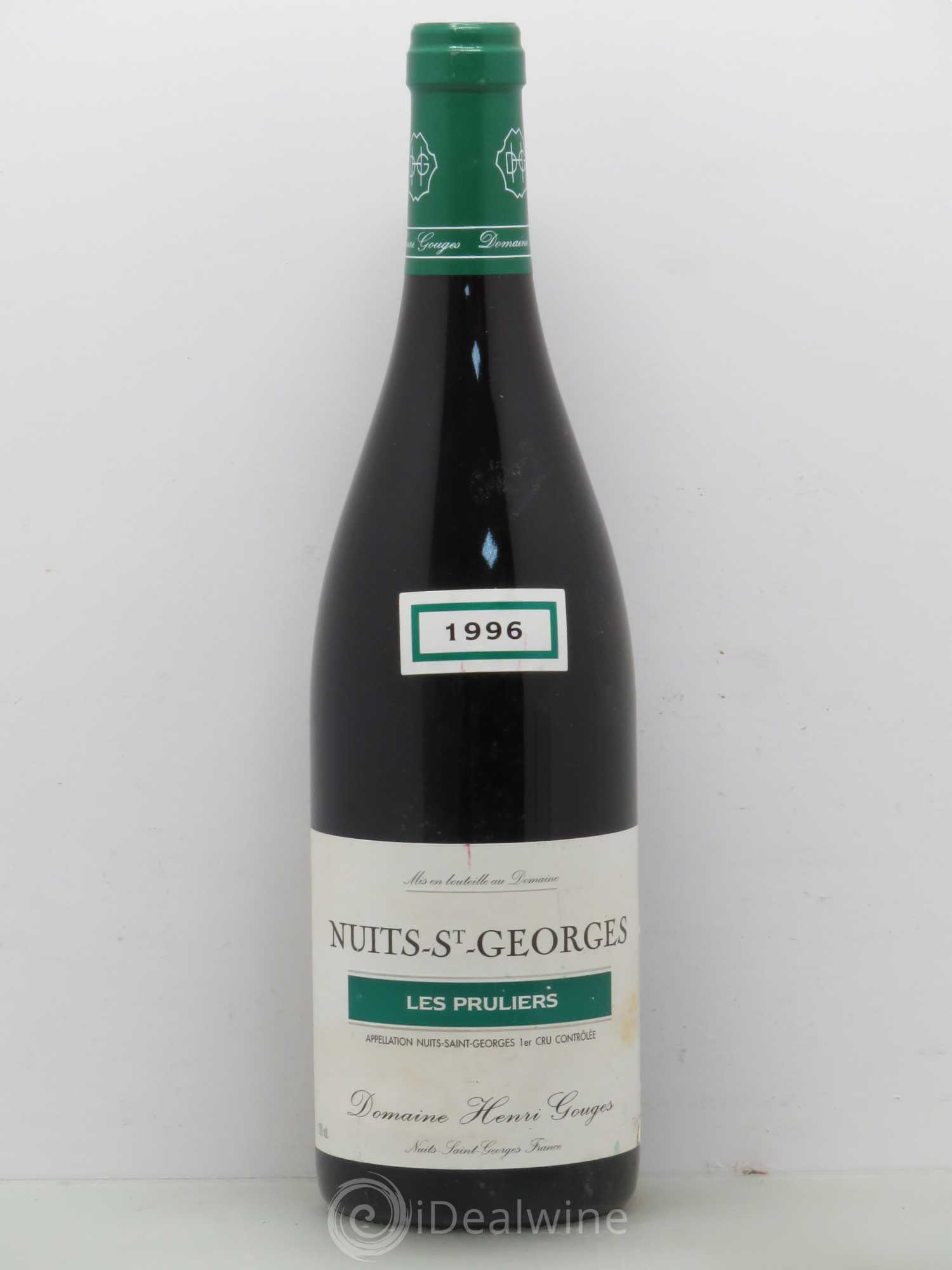 Nuits-Saint-Georges 1er Cru Les Pruliers Henri Gouges 1996 - Posten von 1 Flasche - 0