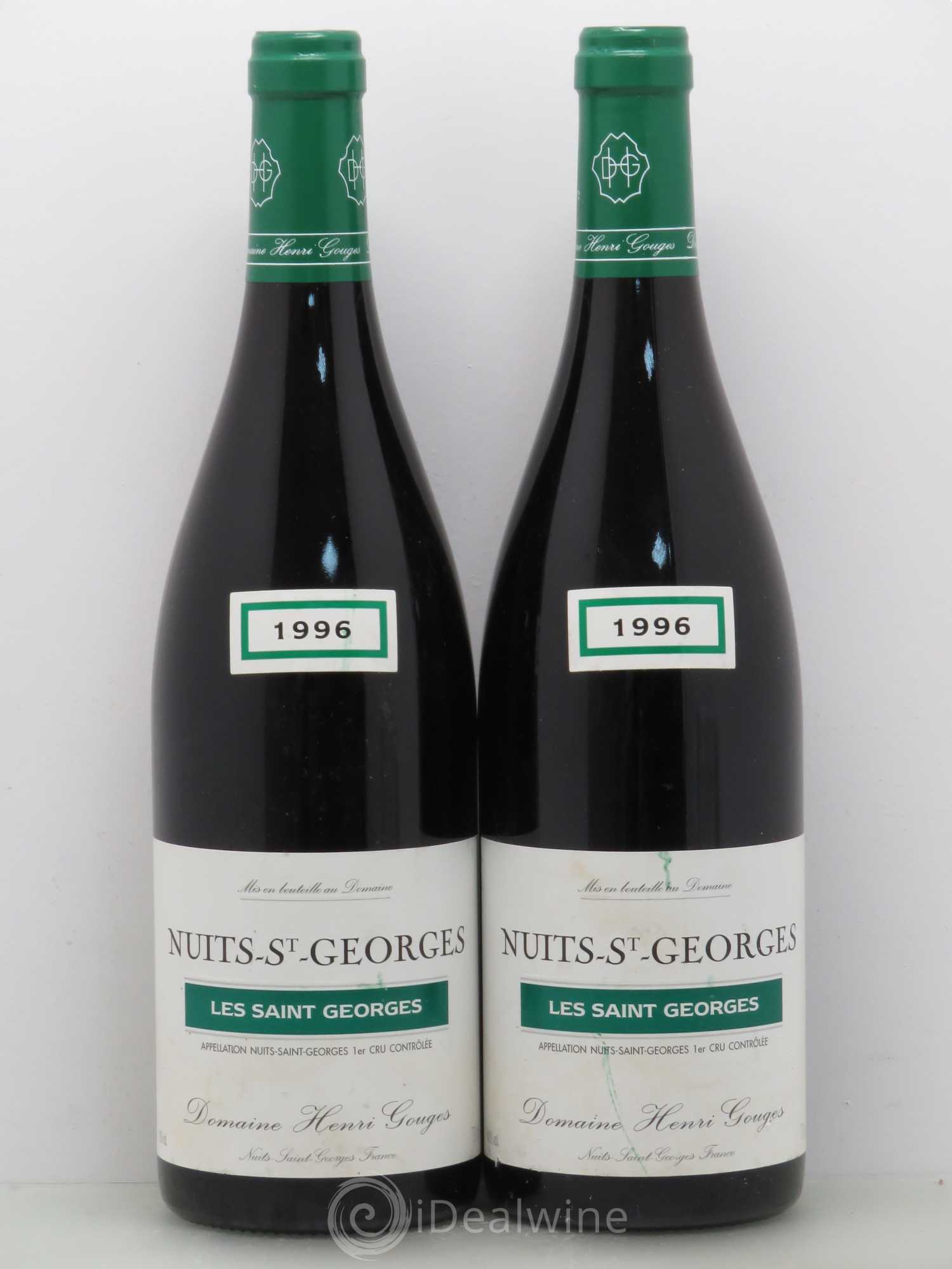 Nuits-Saint-Georges 1er Cru Les Saints Georges Henri Gouges 1996 - Lot de 2 bouteilles - 0