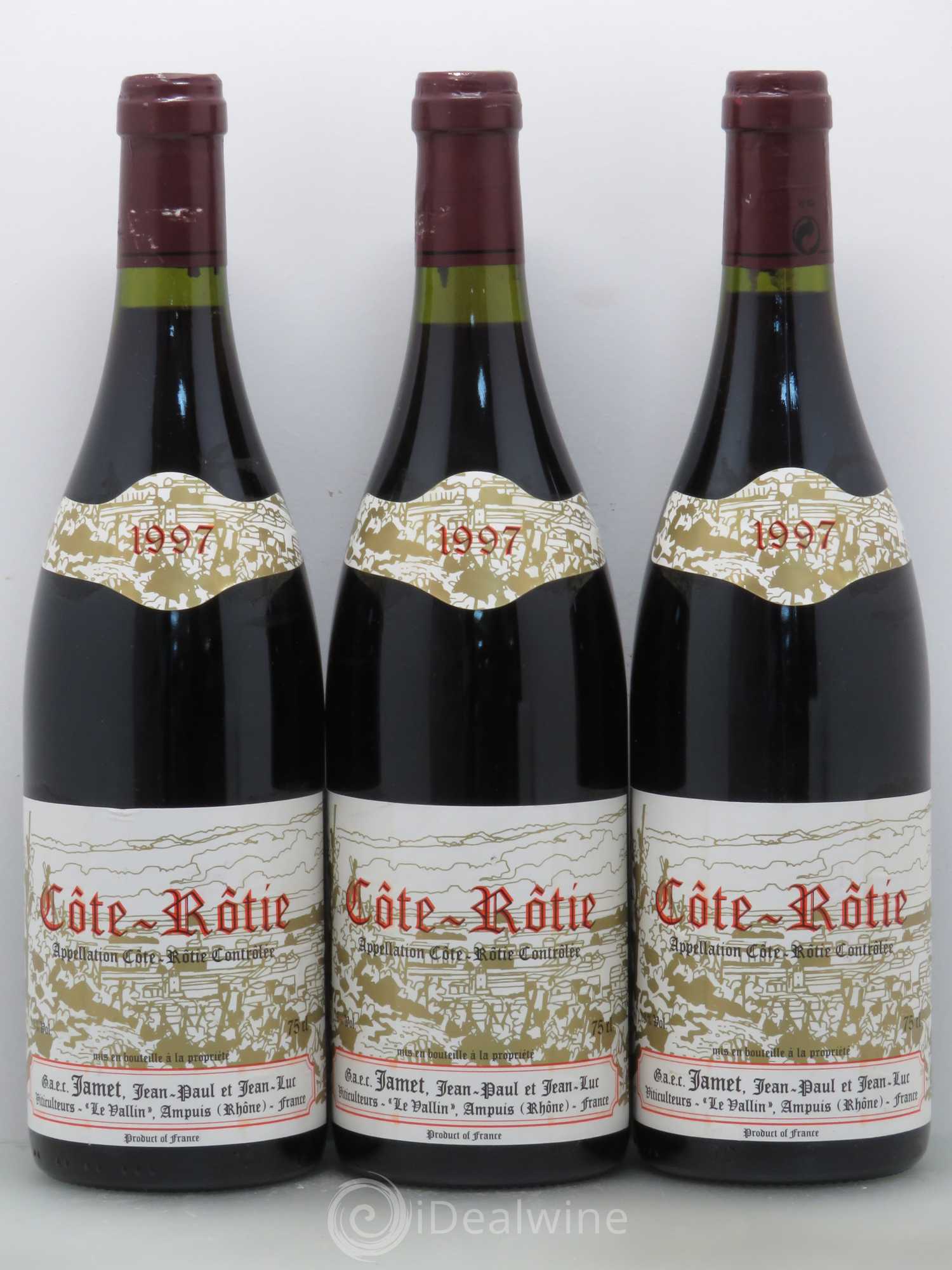 Côte-Rôtie Jamet (Domaine) 1997 - Lot de 3 bouteilles - 0