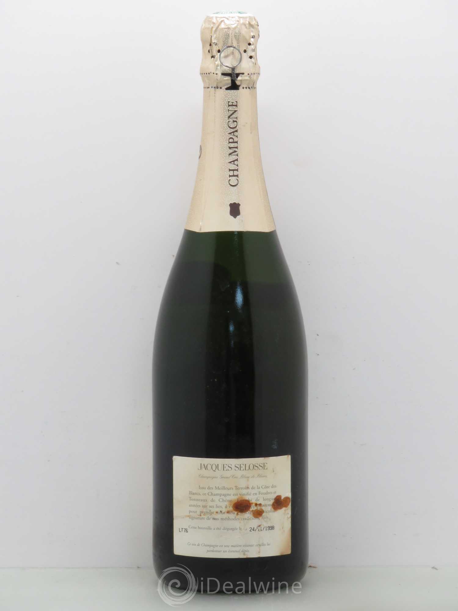 Champagne Jacques Selosse Grand Cru Blanc de Blancs 1988 - Posten von 1 Flasche - 1