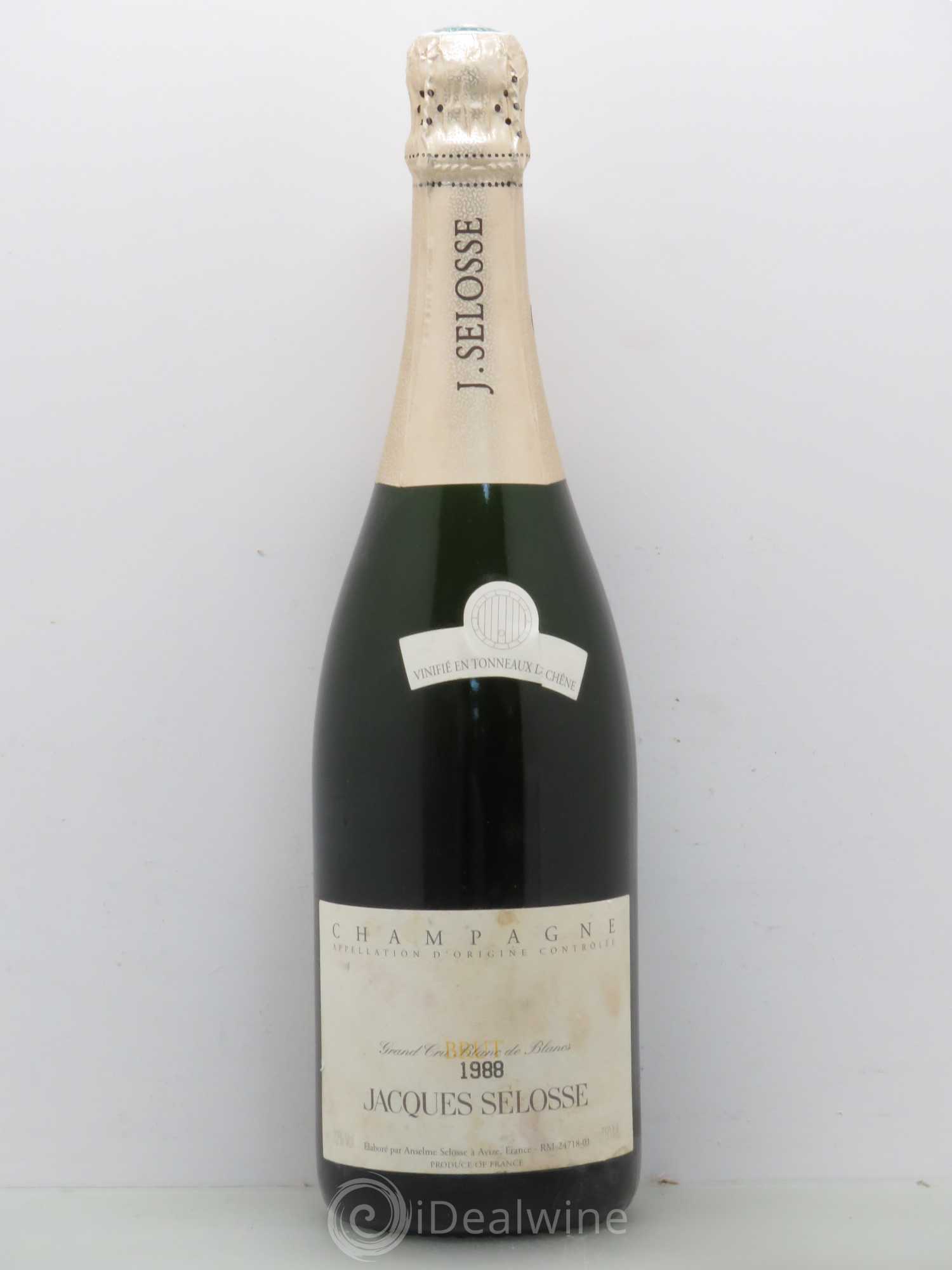 Champagne Jacques Selosse Grand Cru Blanc de Blancs 1988 - Posten von 1 Flasche - 0