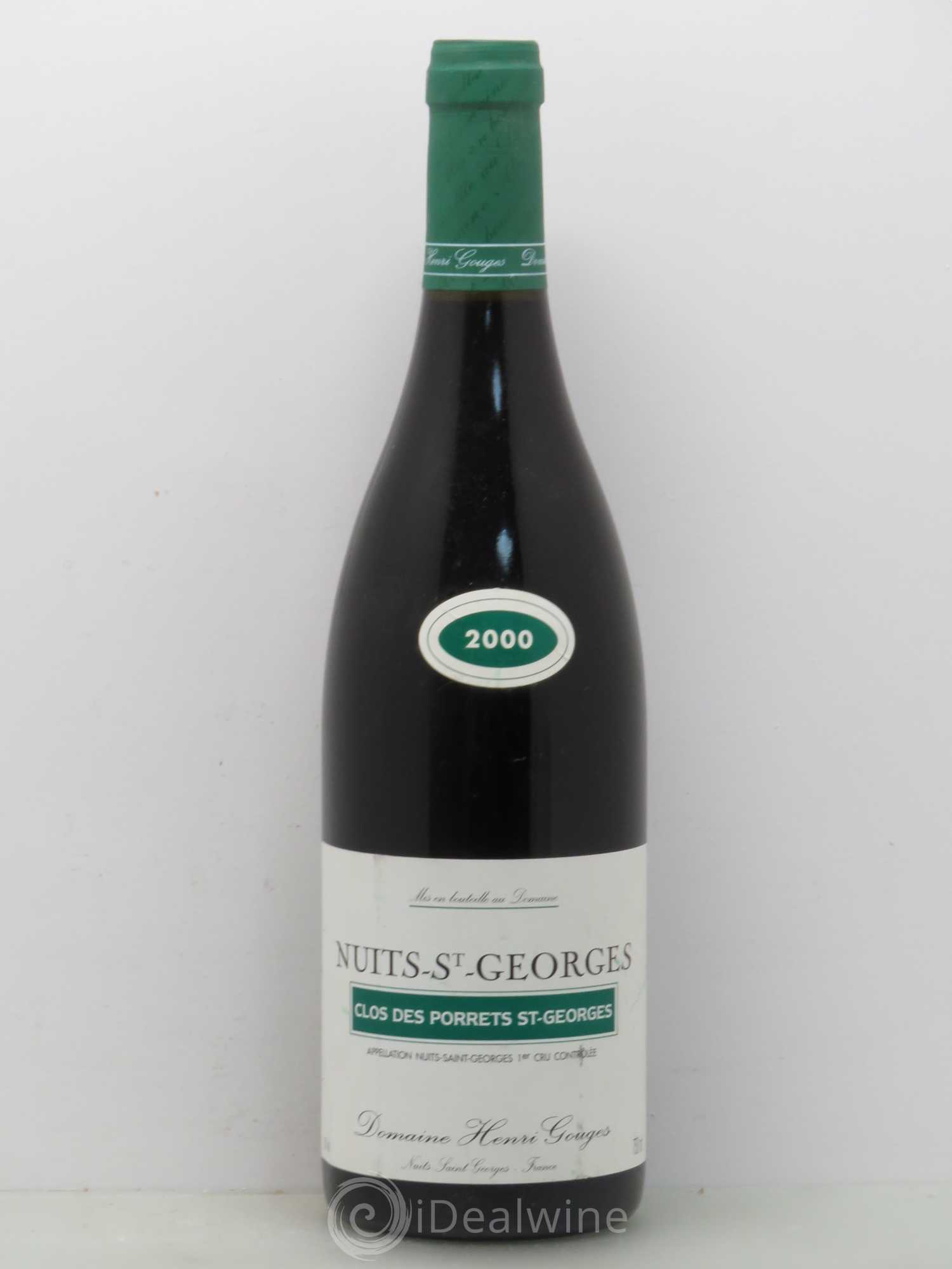 Nuits-Saint-Georges 1er Cru Clos des Porrets St Georges Henri Gouges 2000 - Lot de 1 bouteille - 0