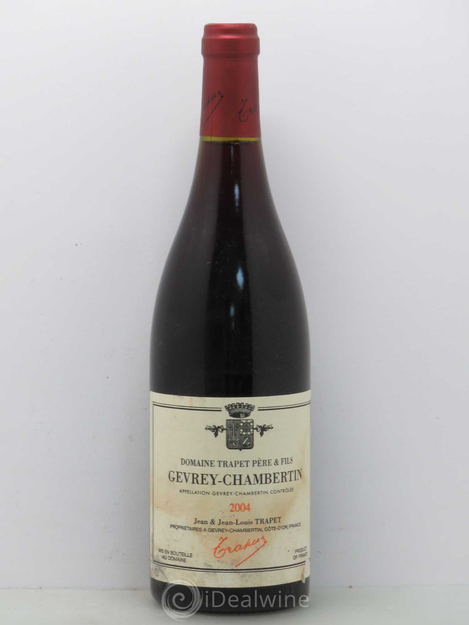 Gevrey-Chambertin Domaine Trapet 2004 - Lot de 1 bouteille - 0