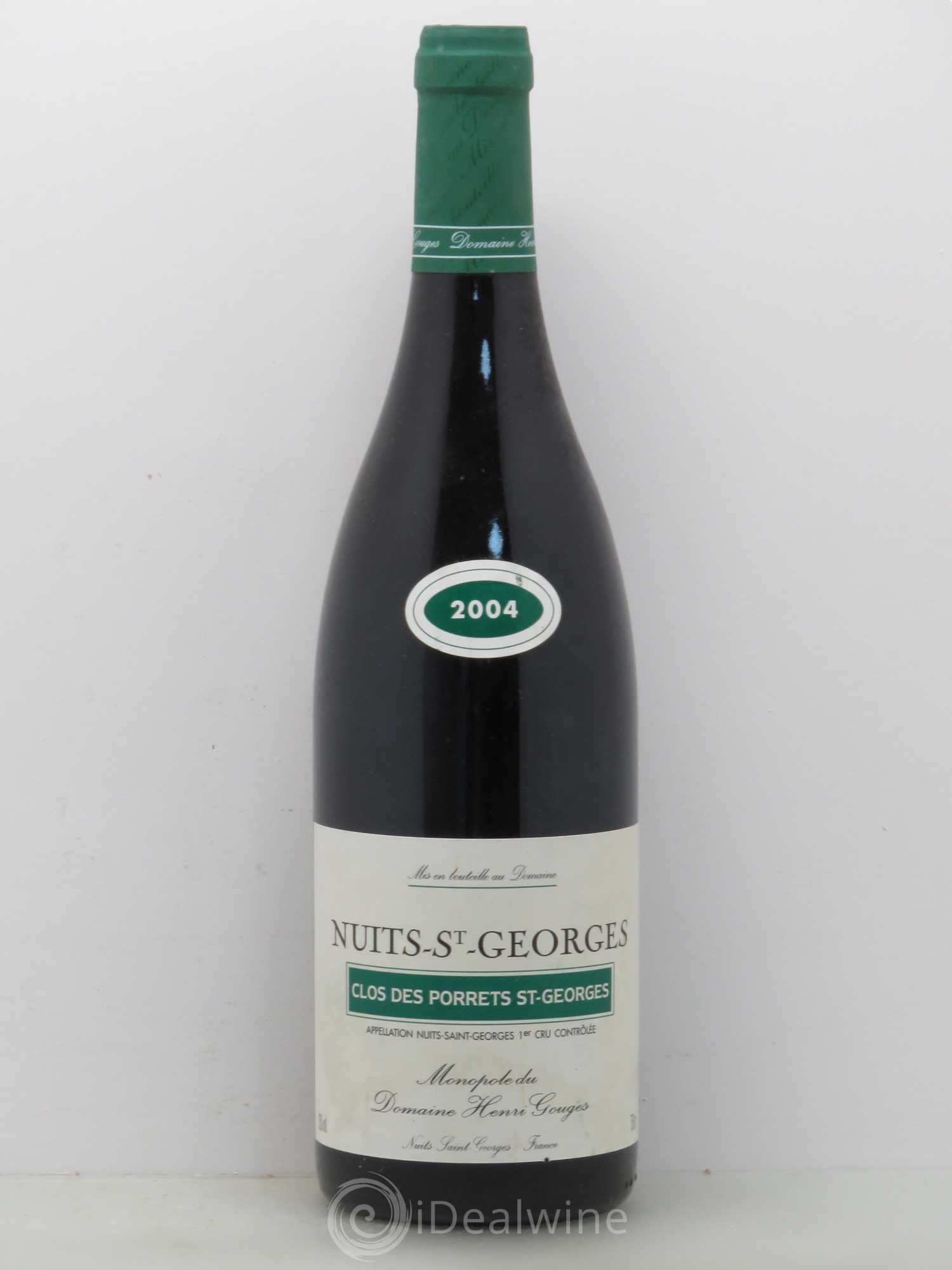 Nuits-Saint-Georges 1er Cru Clos des Porrets St Georges Henri Gouges 2004 - Lot de 1 bouteille - 0