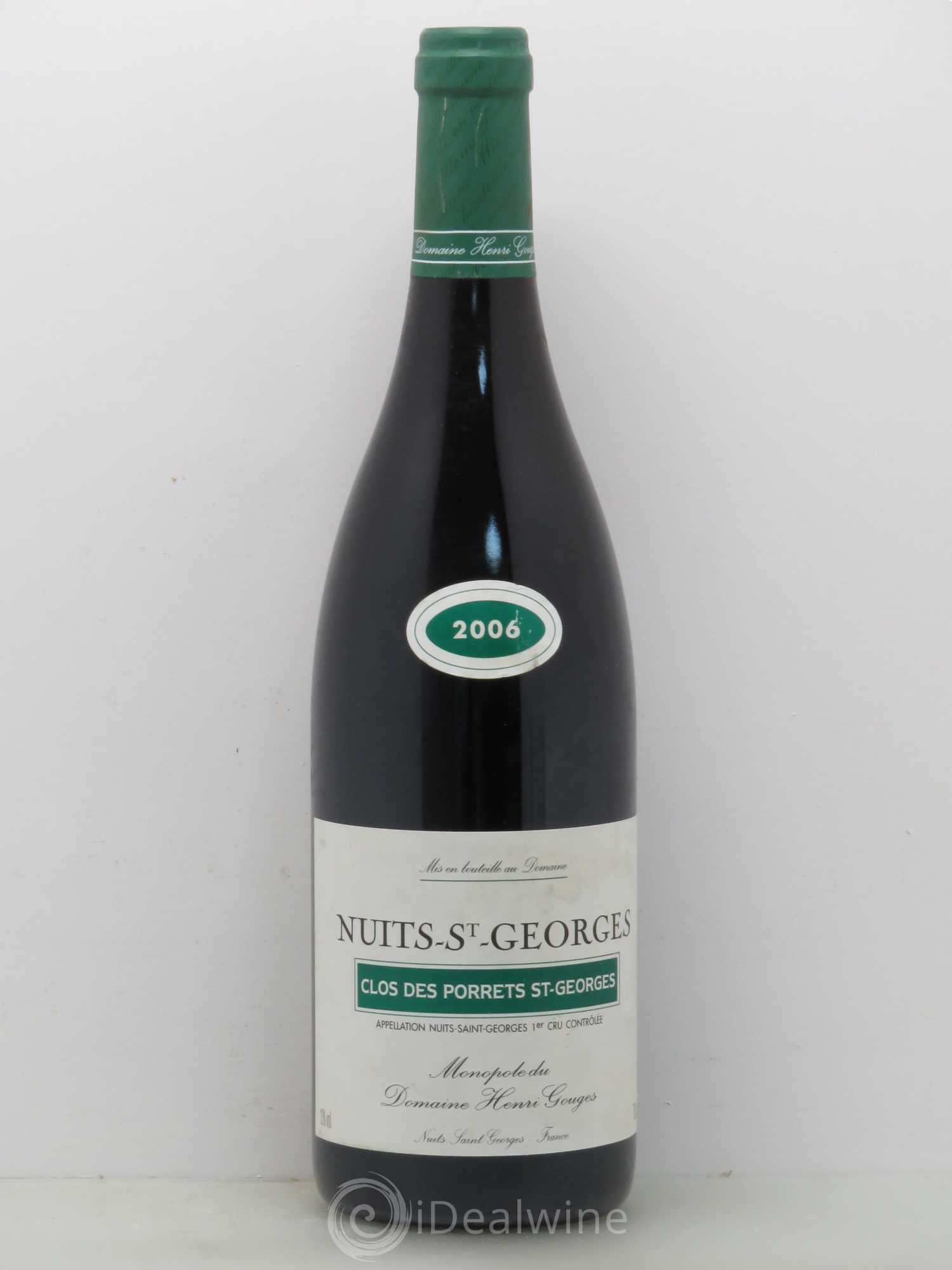 Nuits-Saint-Georges 1er Cru Clos des Porrets St Georges Henri Gouges 2006 - Lot de 1 bouteille - 0