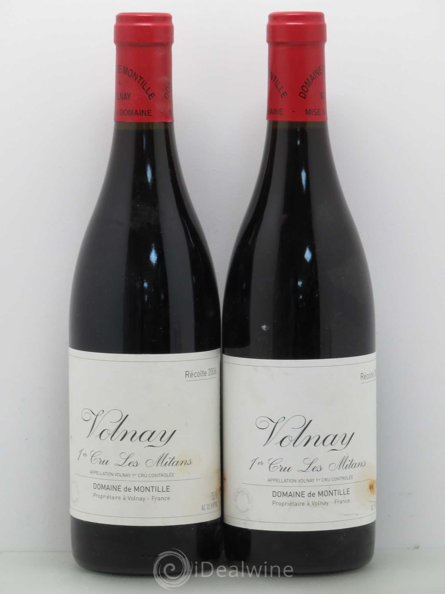 Volnay 1er Cru Les Mitans De Montille (Domaine) 2006 - Lot de 2 bouteilles - 0