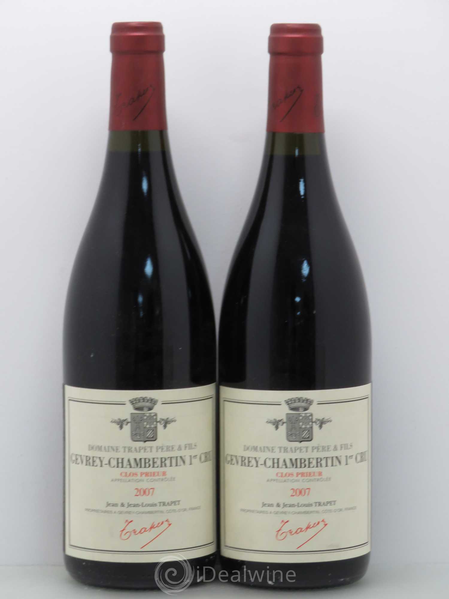 Gevrey-Chambertin 1er Cru Clos Prieur Domaine Trapet 2007 - Lot de 2 bouteilles - 0