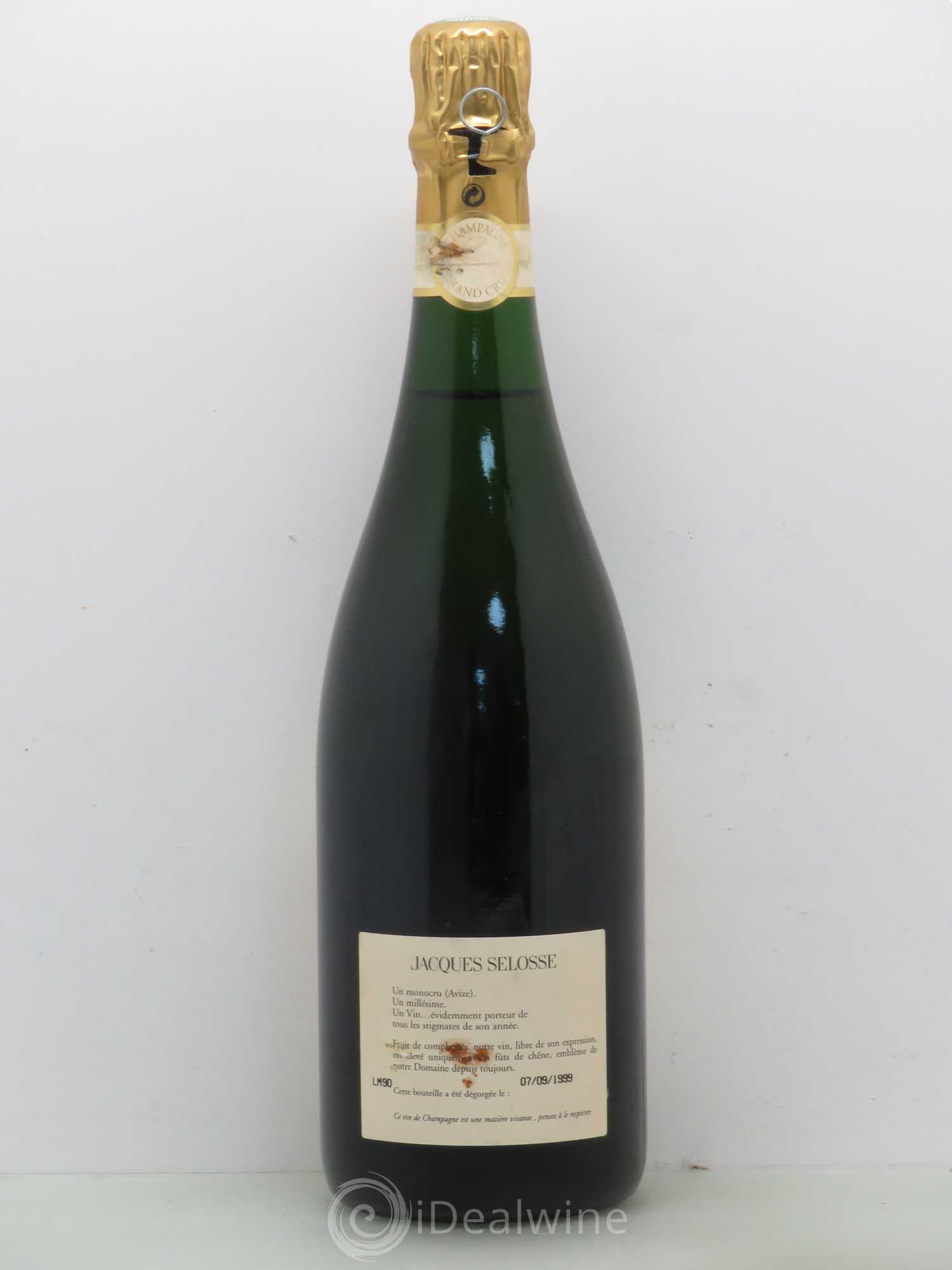 Champagne Jacques Selosse Grand Cru Blanc de Blancs 1990 - Posten von 1 Flasche - 1